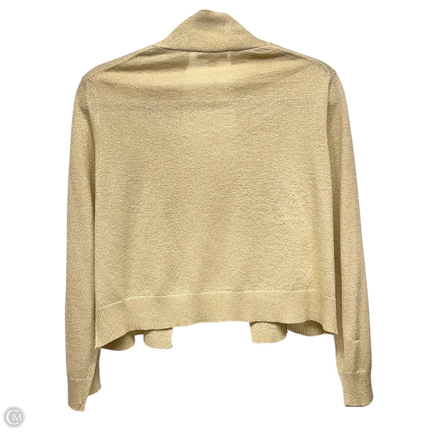 Cardigan By Calvin Klein In Gold, Size: Xl