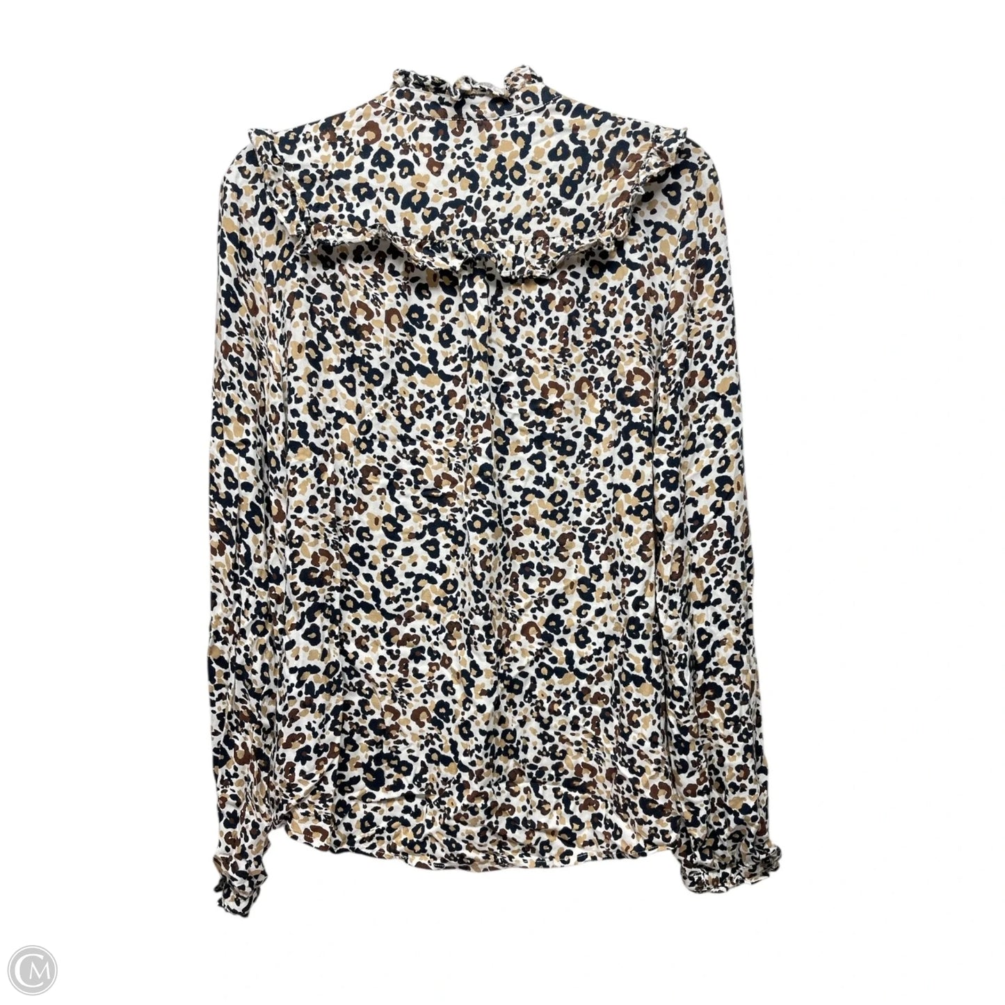 Top Long Sleeve By Maeve In Animal Print, Size: L