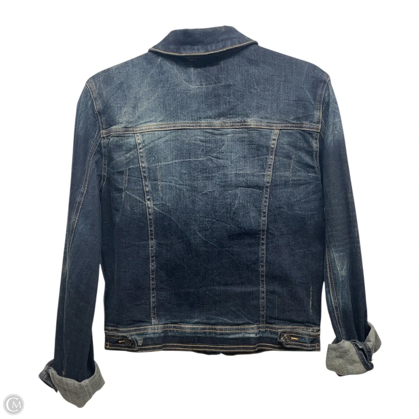 Jacket Denim By Just Usa In Blue Denim, Size: M