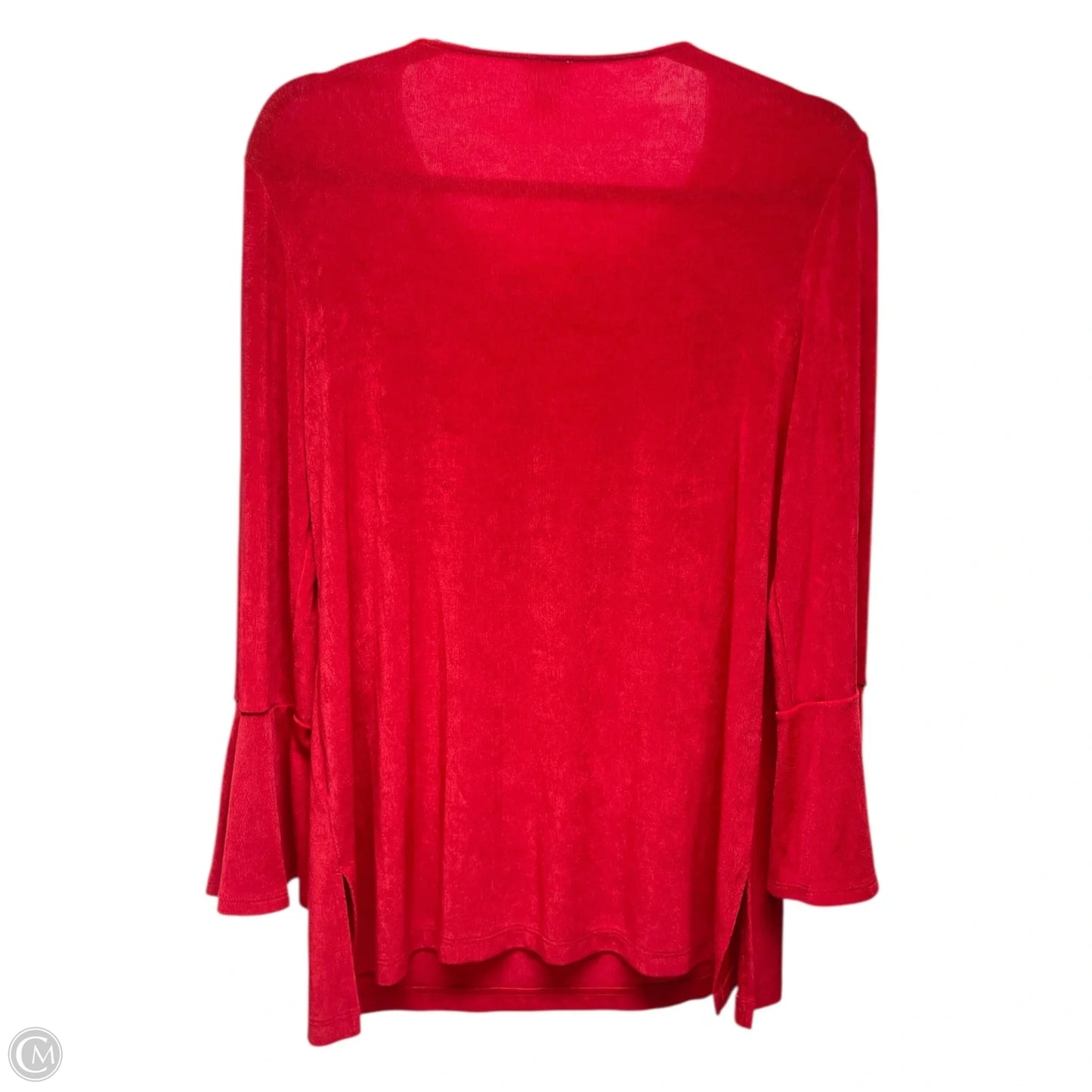 Top Long Sleeve By Chicos In Red, Size: M