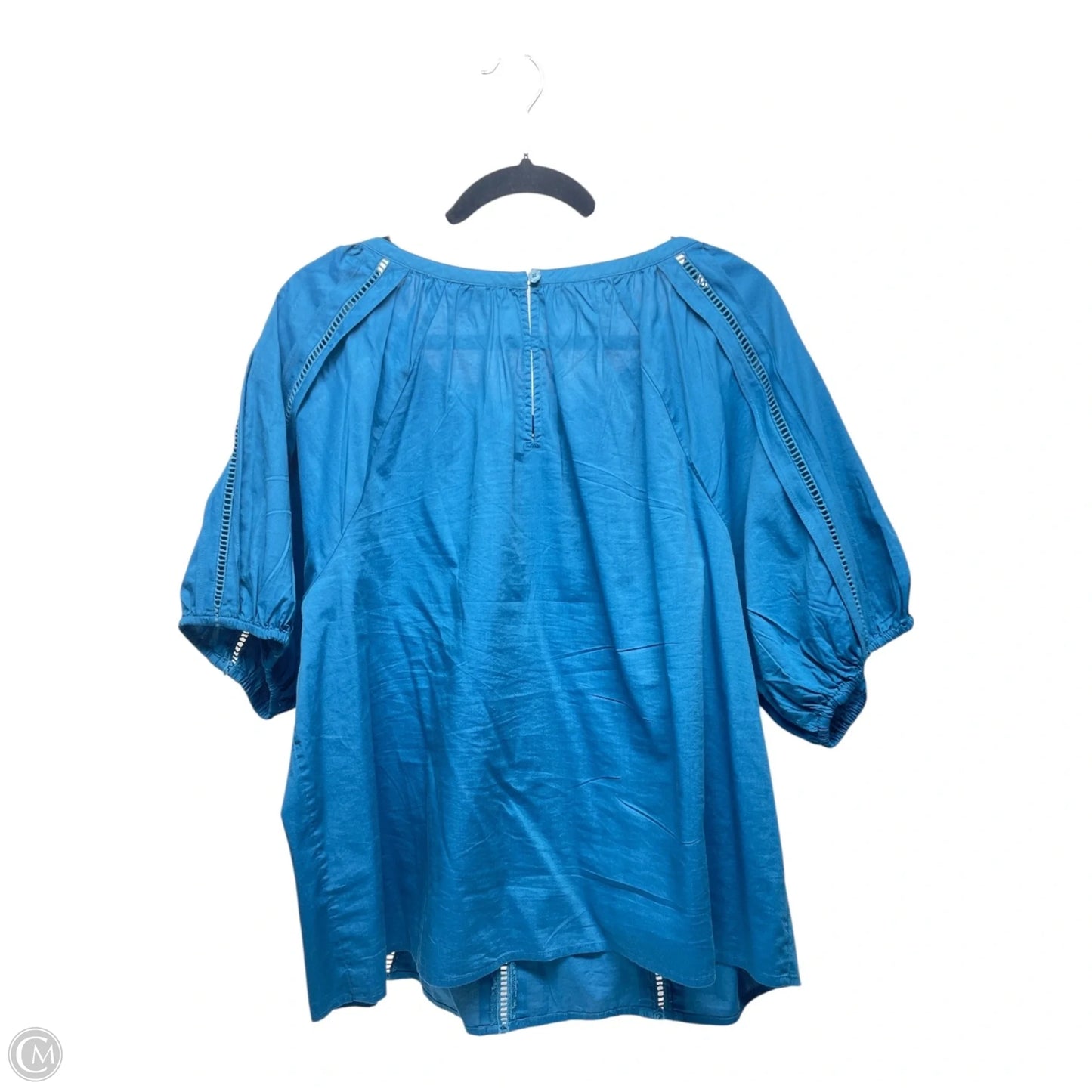 Top Short Sleeve By Loft In Teal, Size: Xl