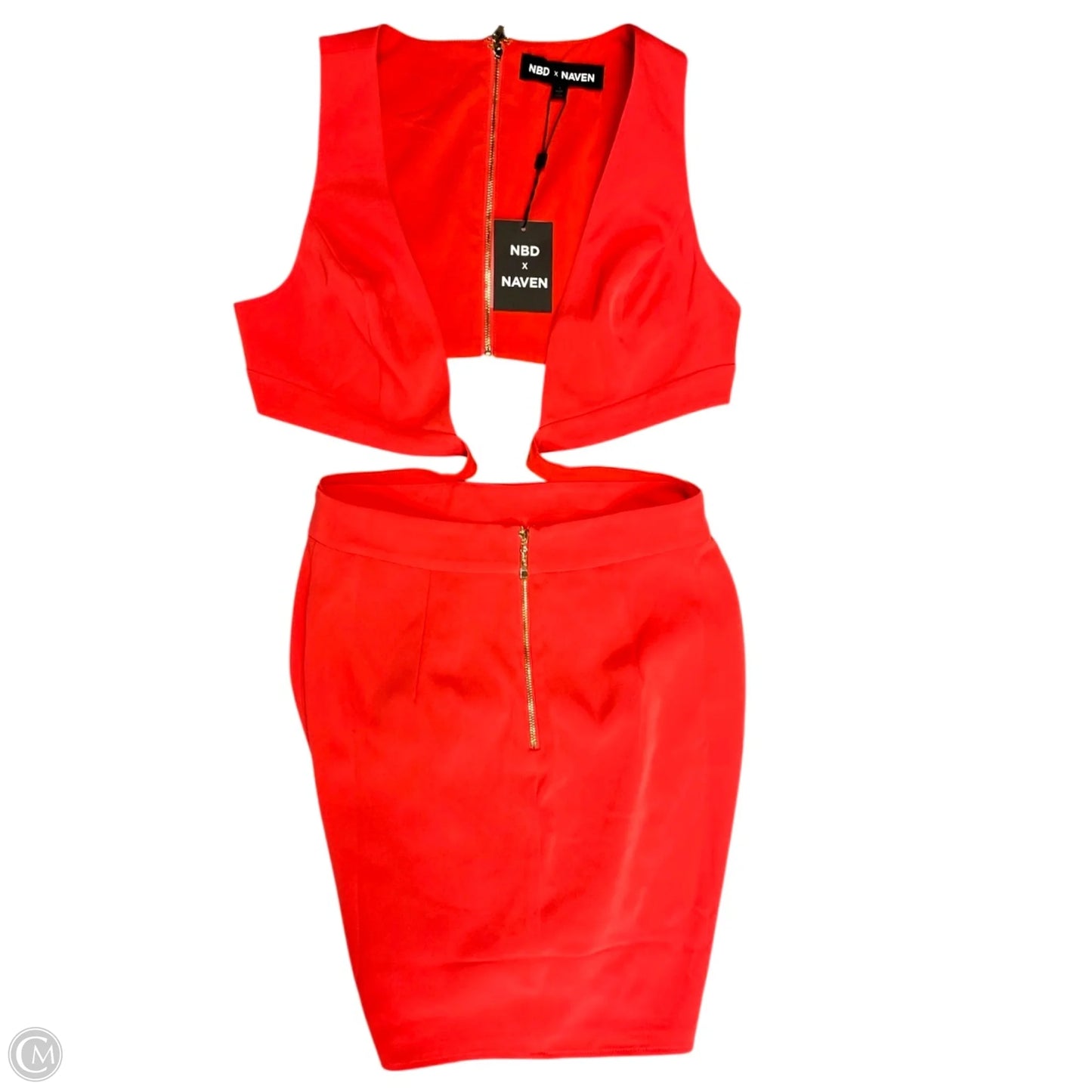 Dress Casual Short By Cmb In Coral, Size: S