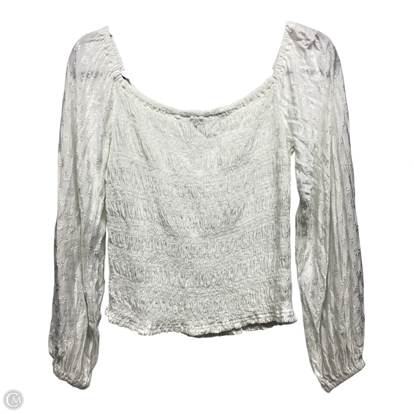 Top Long Sleeve By Express In Floral Print, Size: Sp