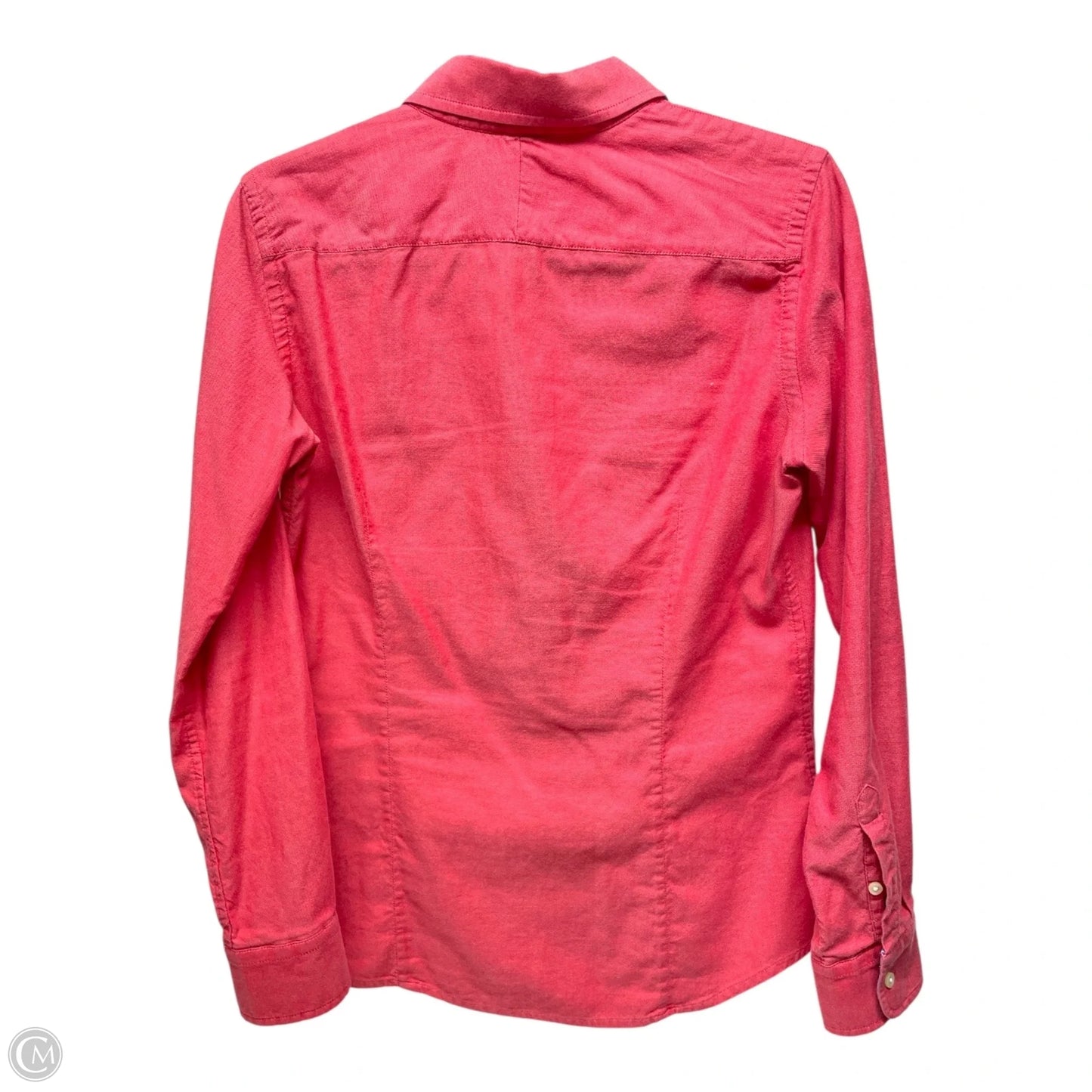 Top Long Sleeve By Banana Republic In Coral, Size: S