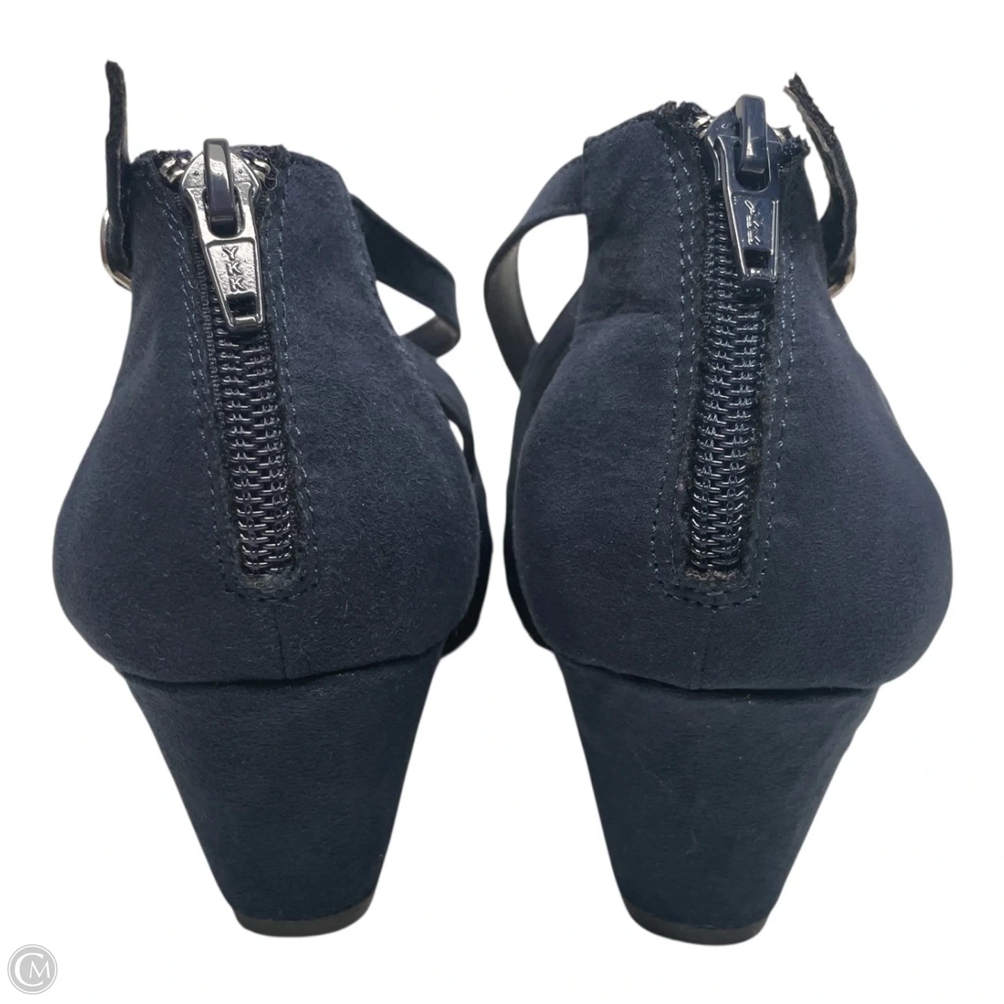 Shoes Heels Wedge By American Rag In Navy, Size: 9.5