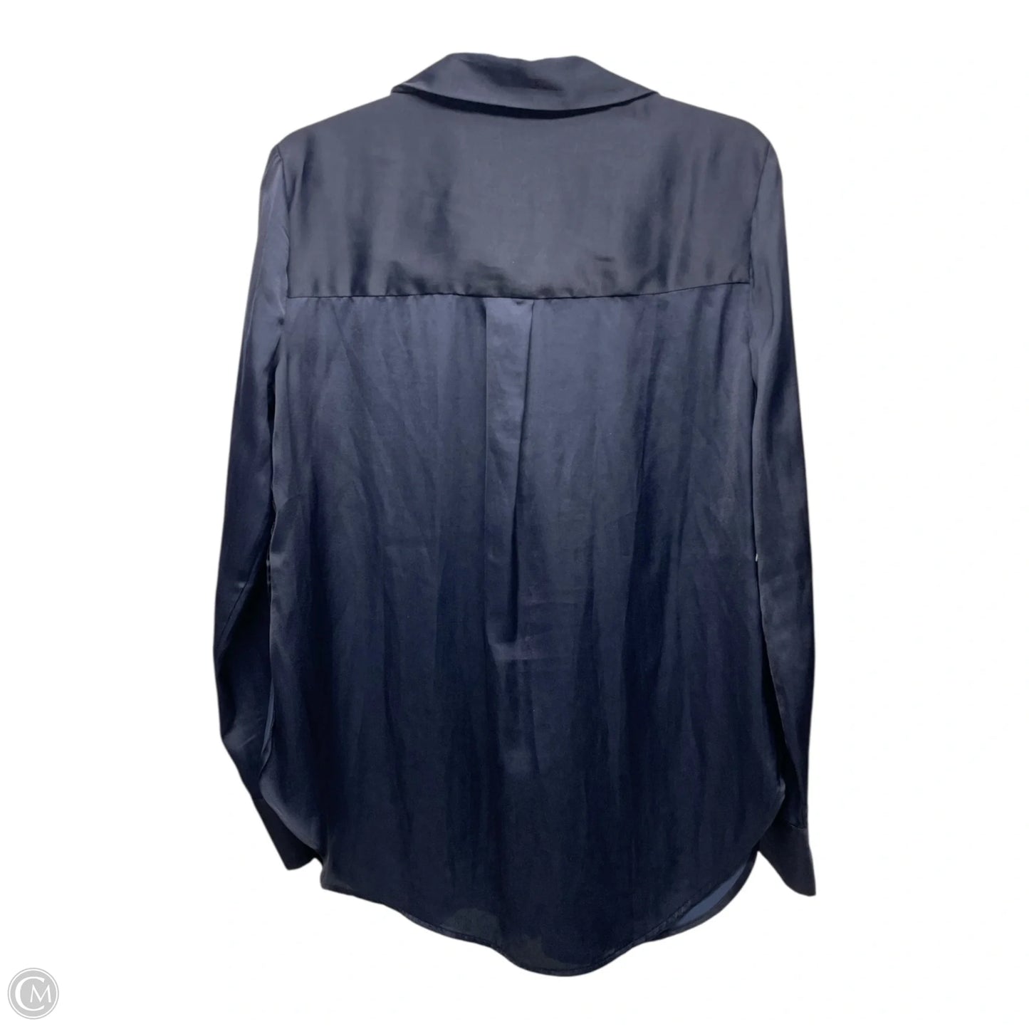 Blouse Long Sleeve By Express In Navy, Size: Sp