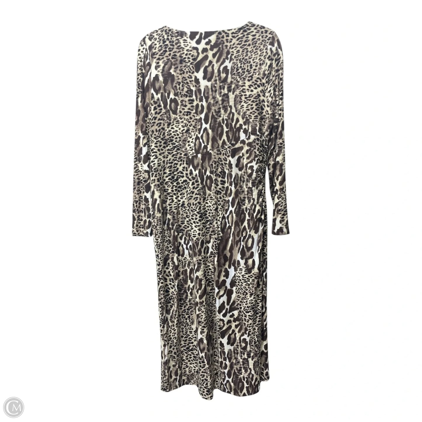 Dress Casual Midi By Chicos In Animal Print, Size: M