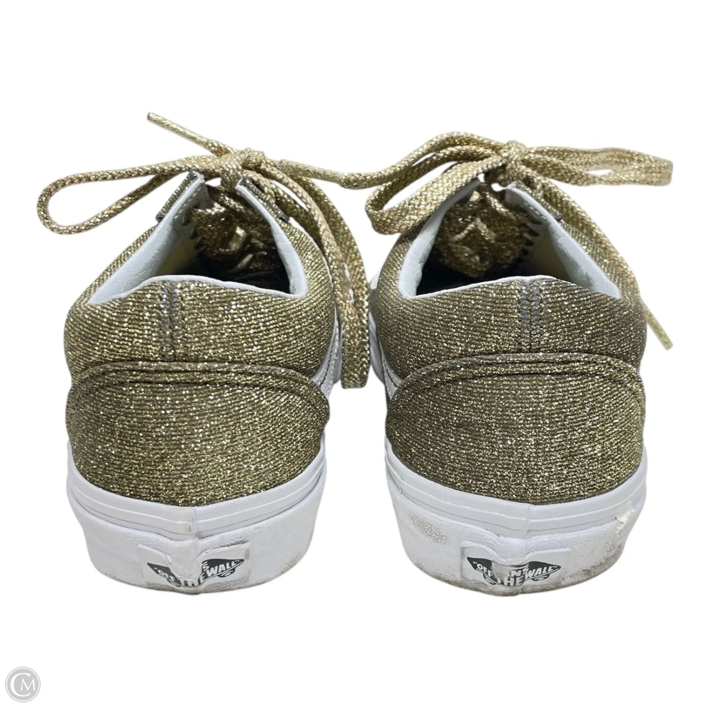 Shoes Sneakers By Vans In Gold, Size: 8