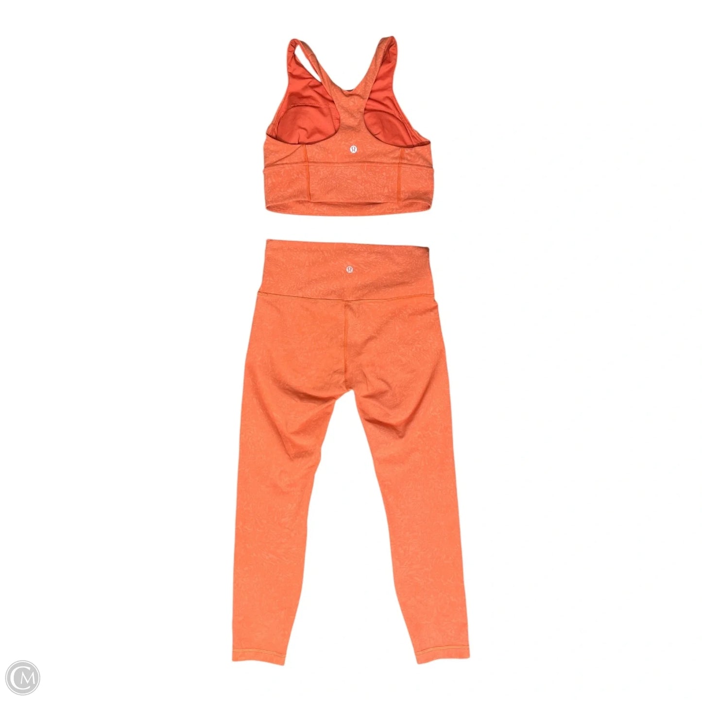 Athletic Pants 2pc By Lululemon In Orange, Size: M