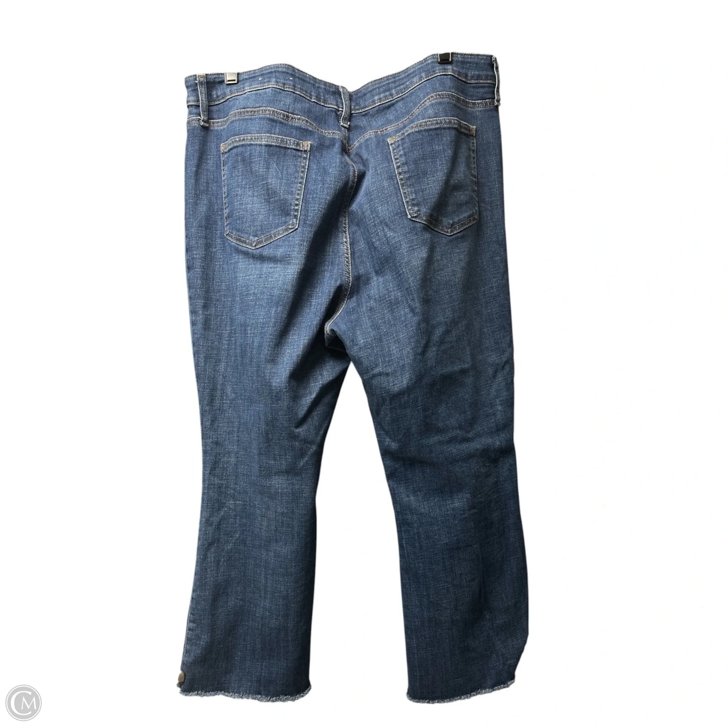 Jeans Flared By Chicos In Blue Denim, Size: 16