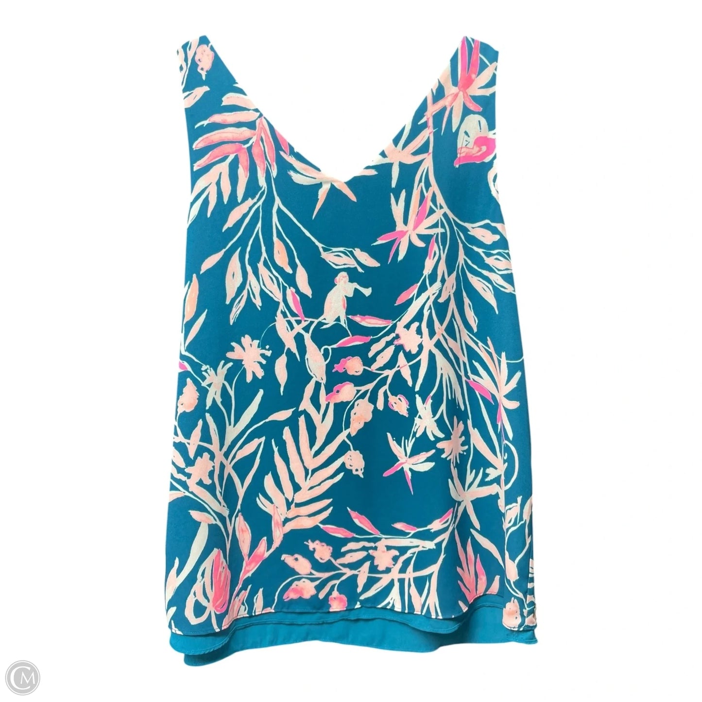Top Sleeveless Designer By Lilly Pulitzer In Floral Print, Size: M
