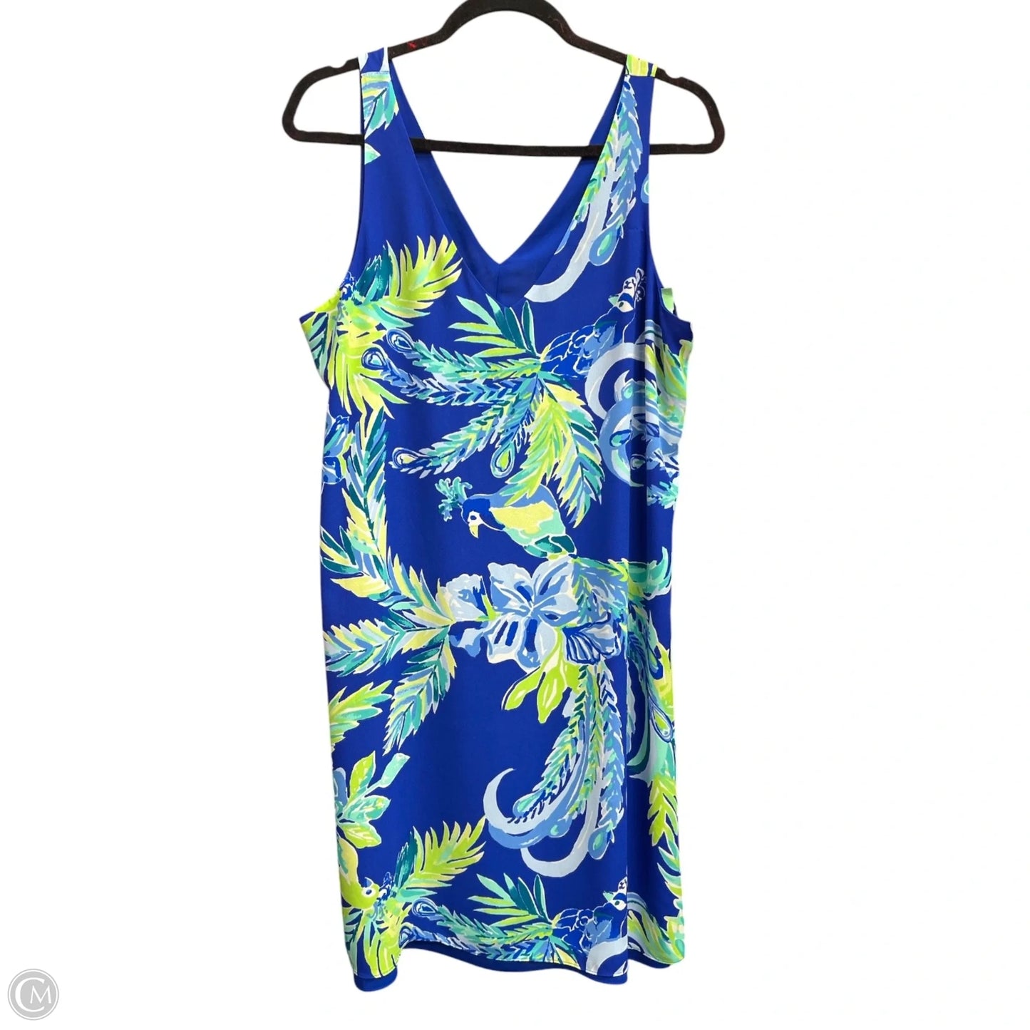 Dress Designer By Lilly Pulitzer In Blue & Green, Size: M