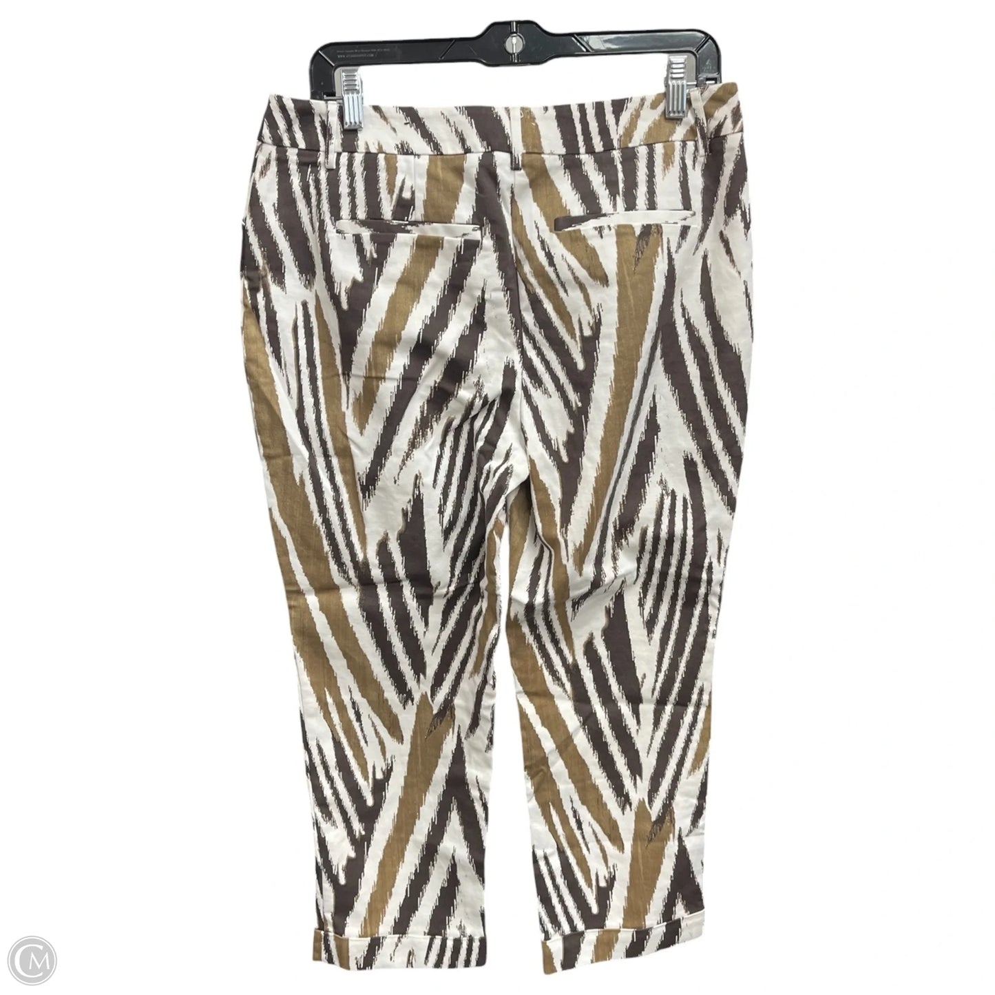 Pants Cropped By Chicos In Animal Print, Size: S