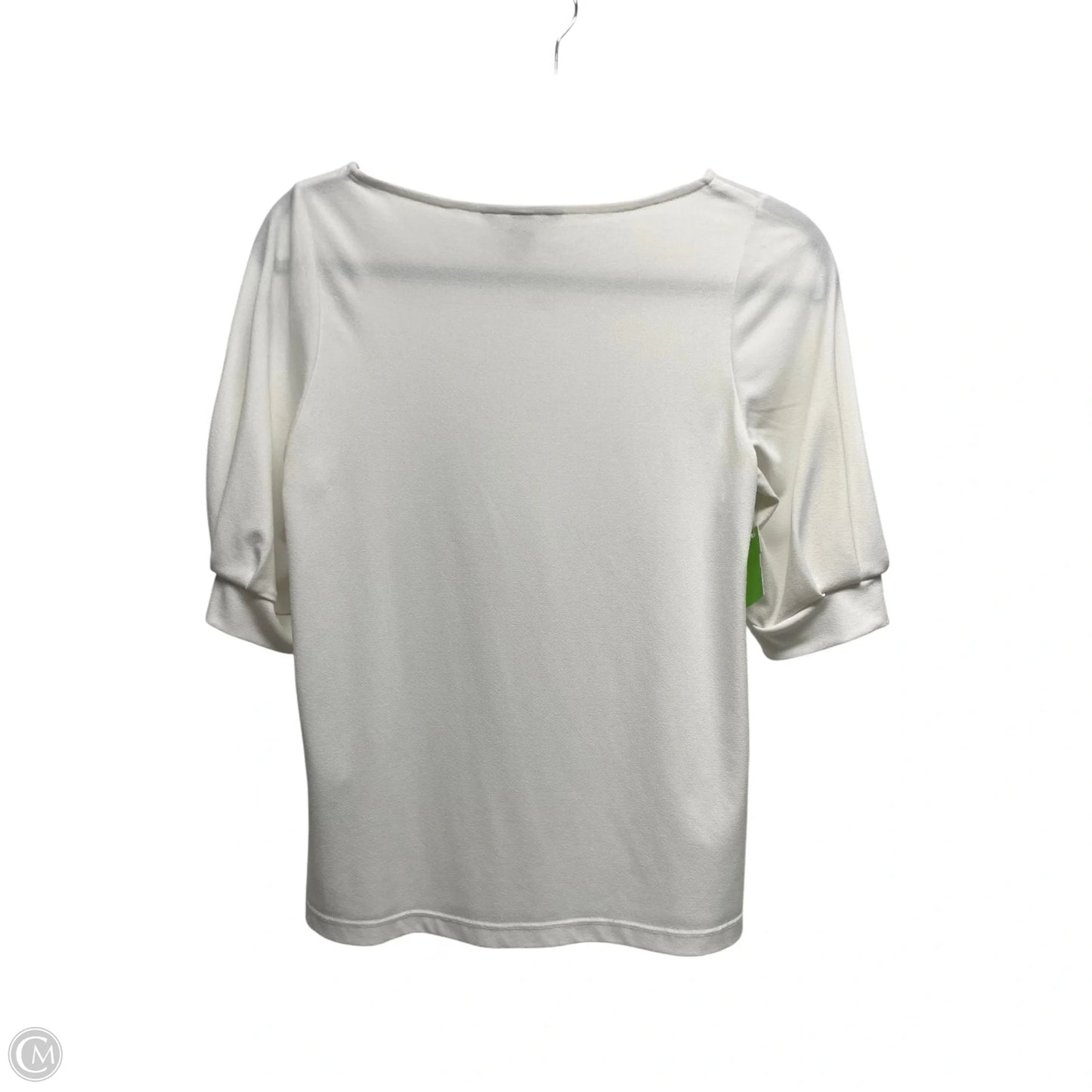 Top Short Sleeve By H&m In Ivory, Size: Xs