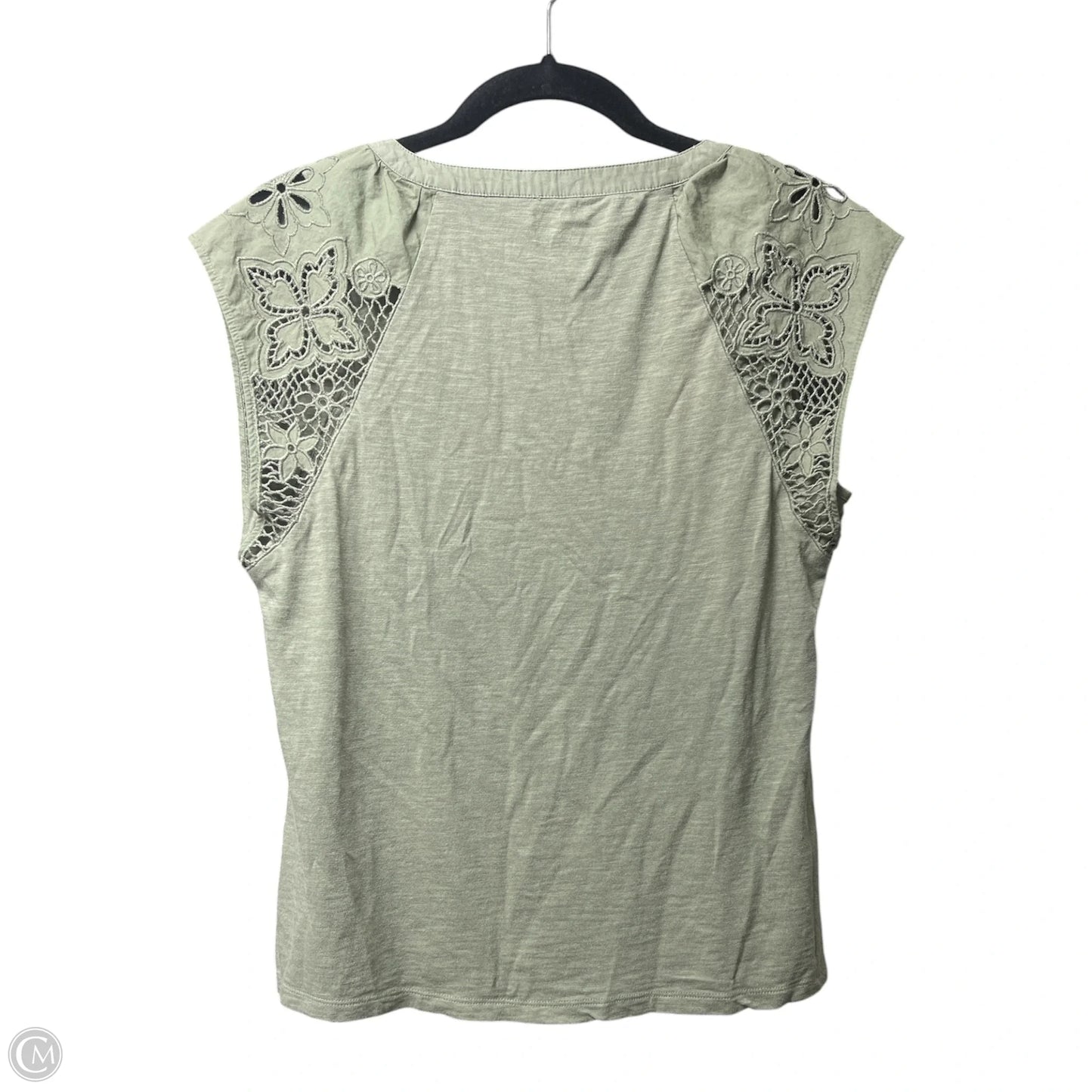 Top Short Sleeve By Talbots In Green, Size: Mp