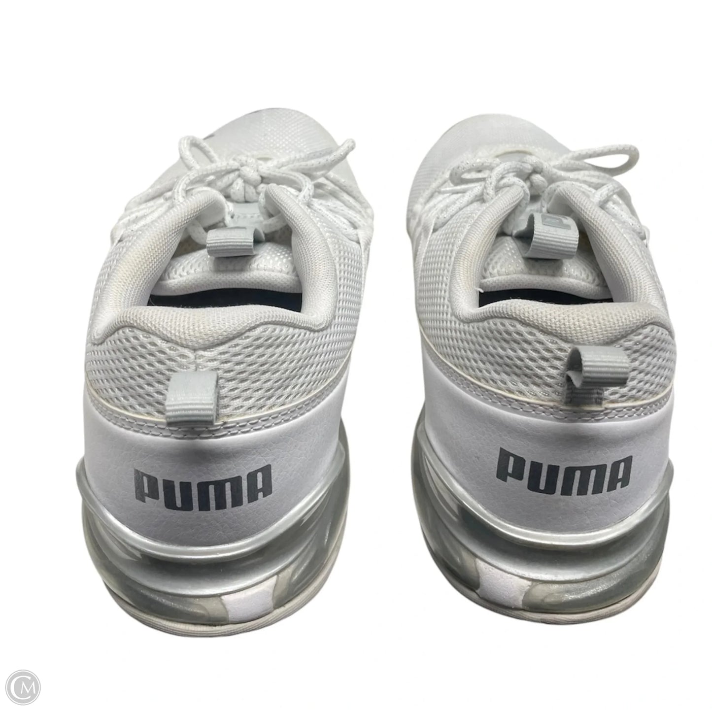 Shoes Sneakers By Puma In Grey & White, Size: 10