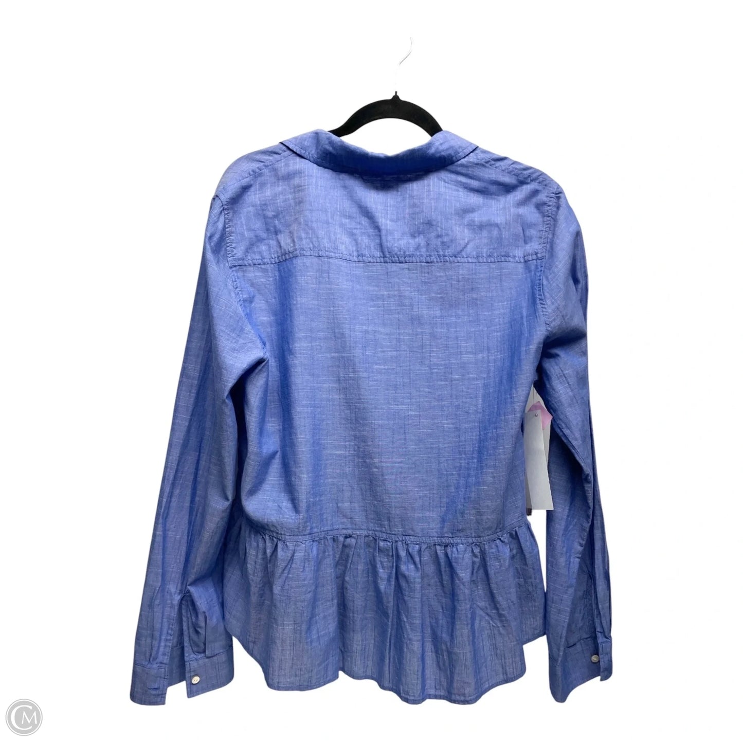 Top Long Sleeve Designer By Lilly Pulitzer In Blue, Size: L