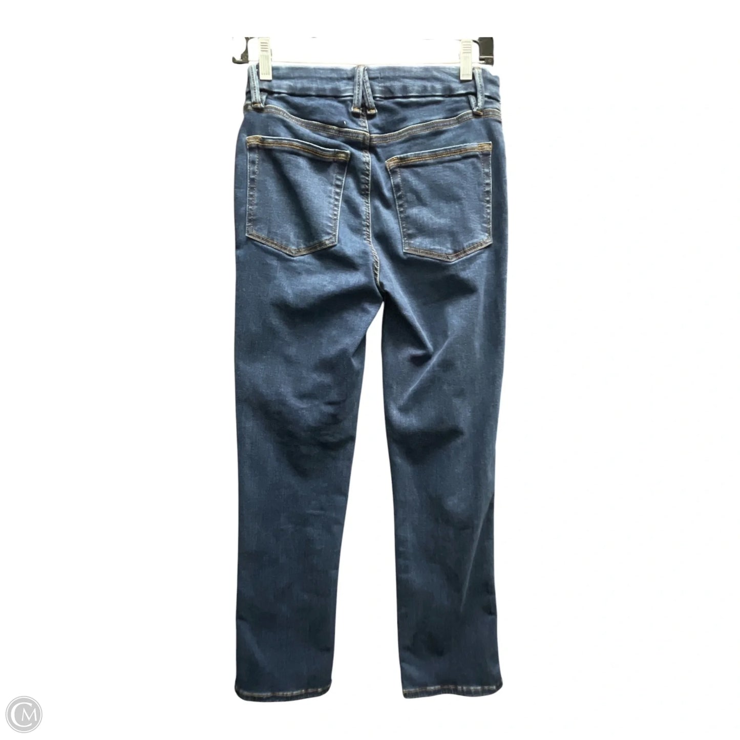Jeans Straight By Good American In Blue Denim, Size: M