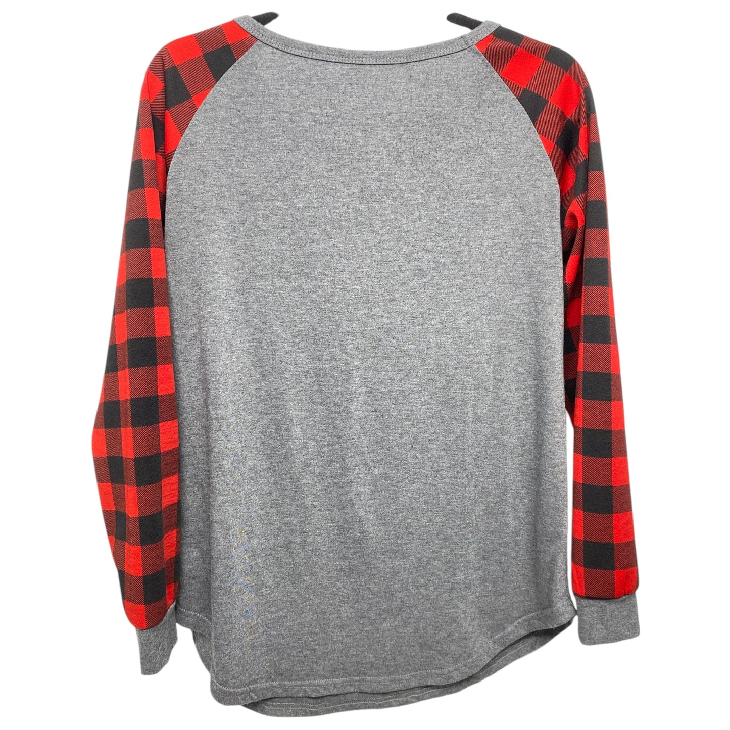 Top Long Sleeve By Clothes Mentor In Grey & Red, Size: S