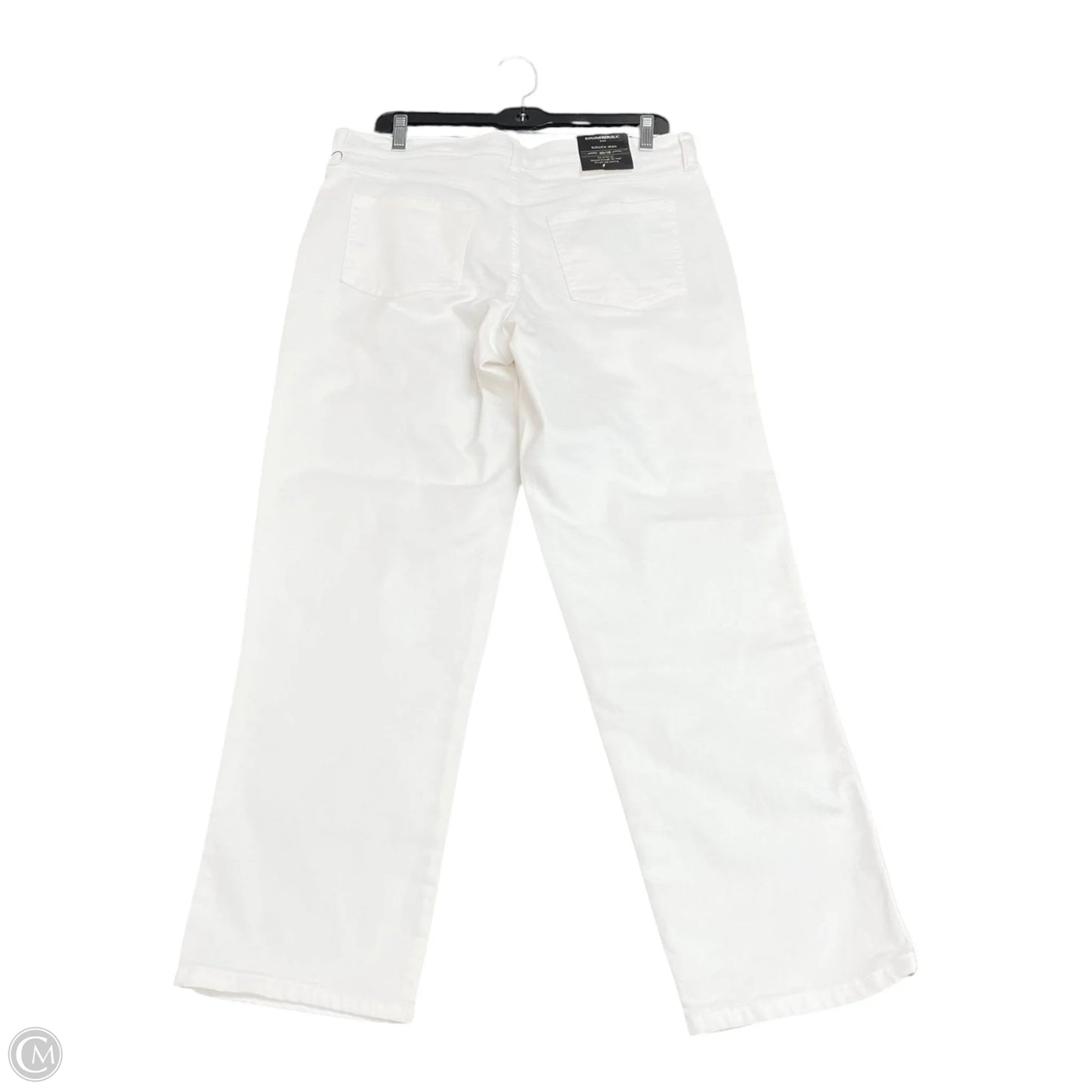 Jeans Straight By Banana Republic In White, Size: 10