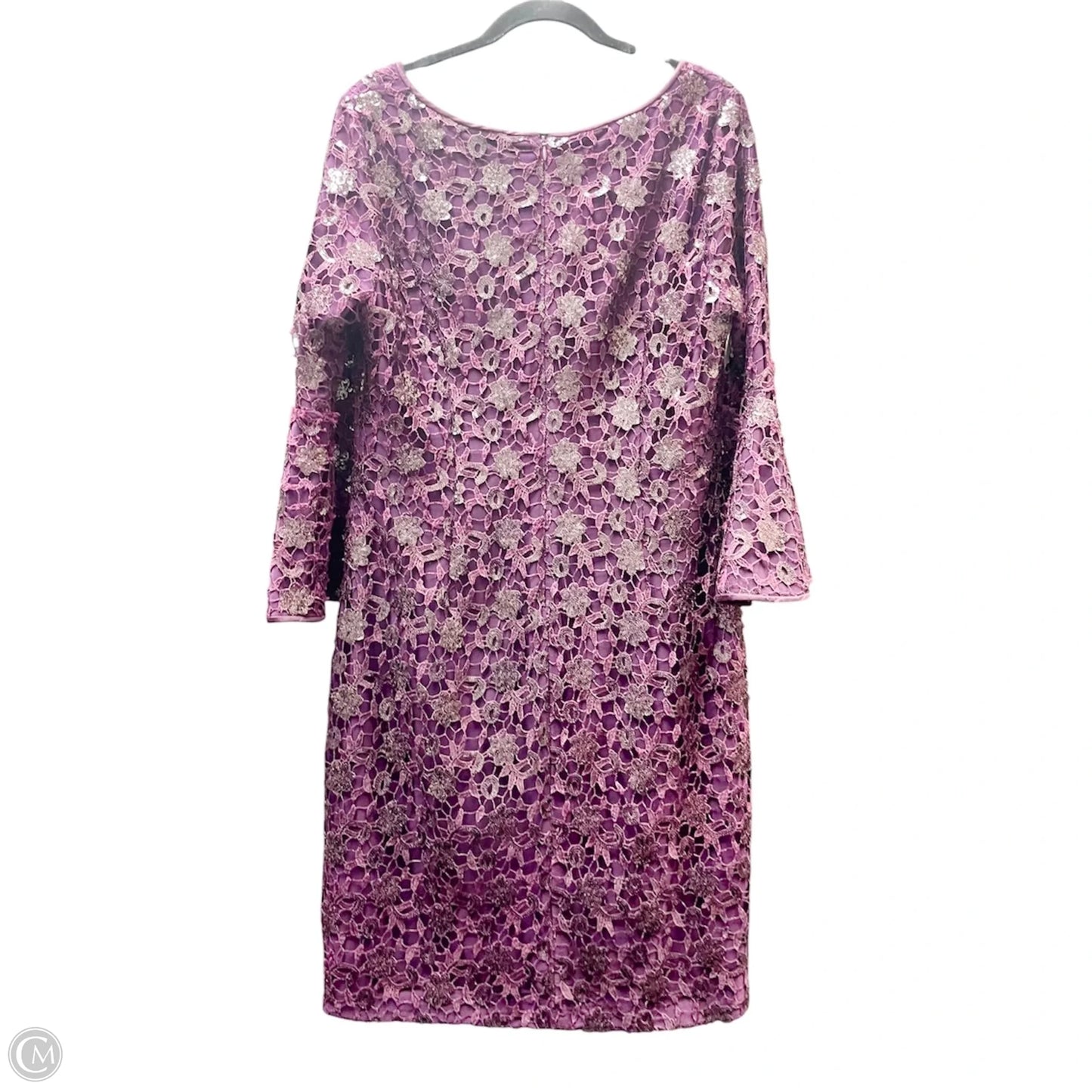 Dress Party Short By Lauren By Ralph Lauren In Purple, Size: 16