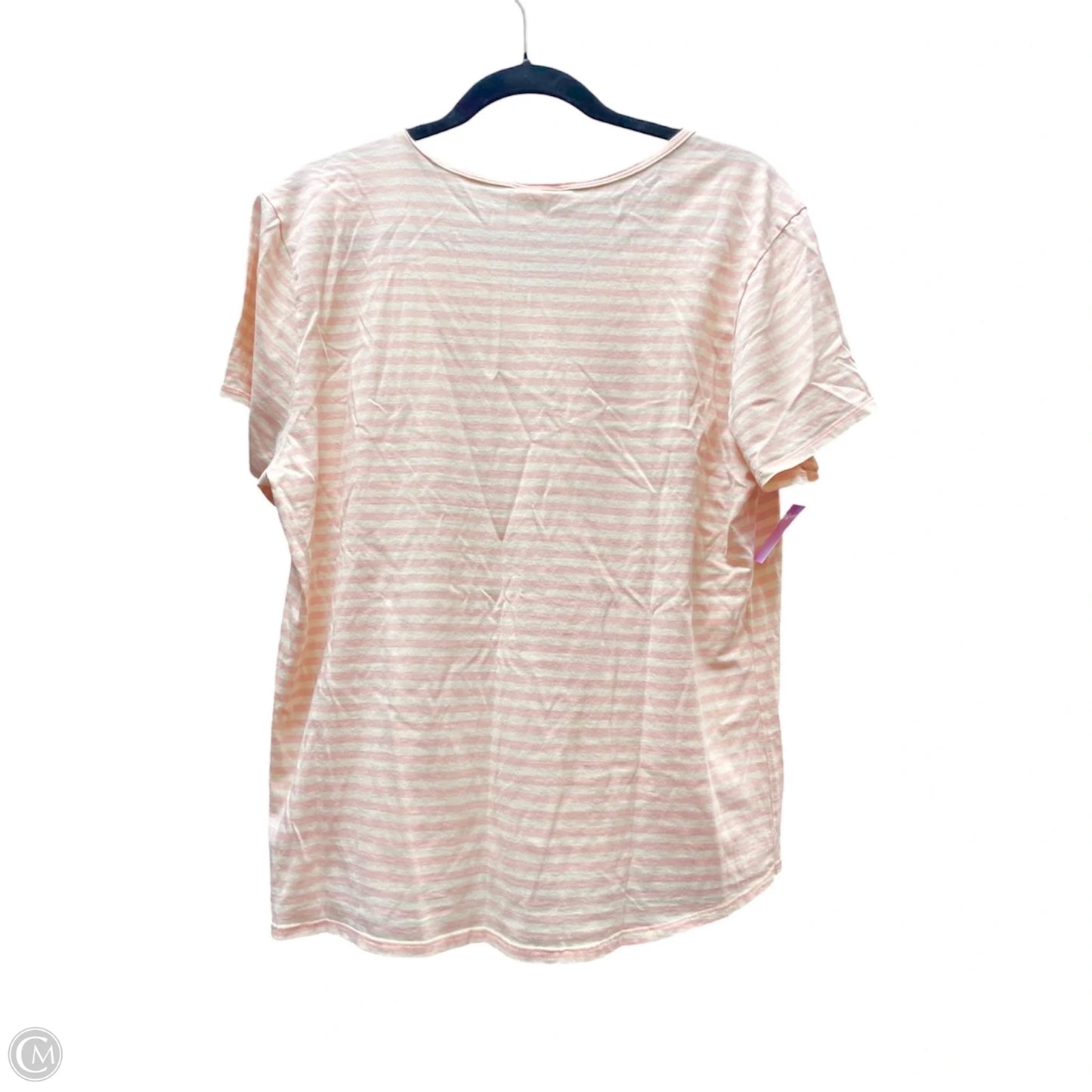 Top Short Sleeve By The North Face In Striped Pattern, Size: Xl