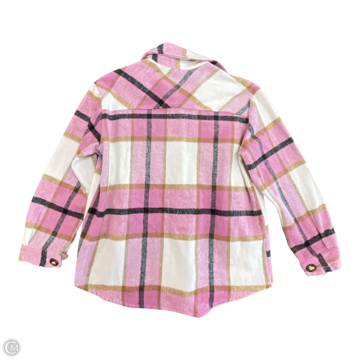 Jacket Shirt By Talulah In Plaid Pattern, Size: S