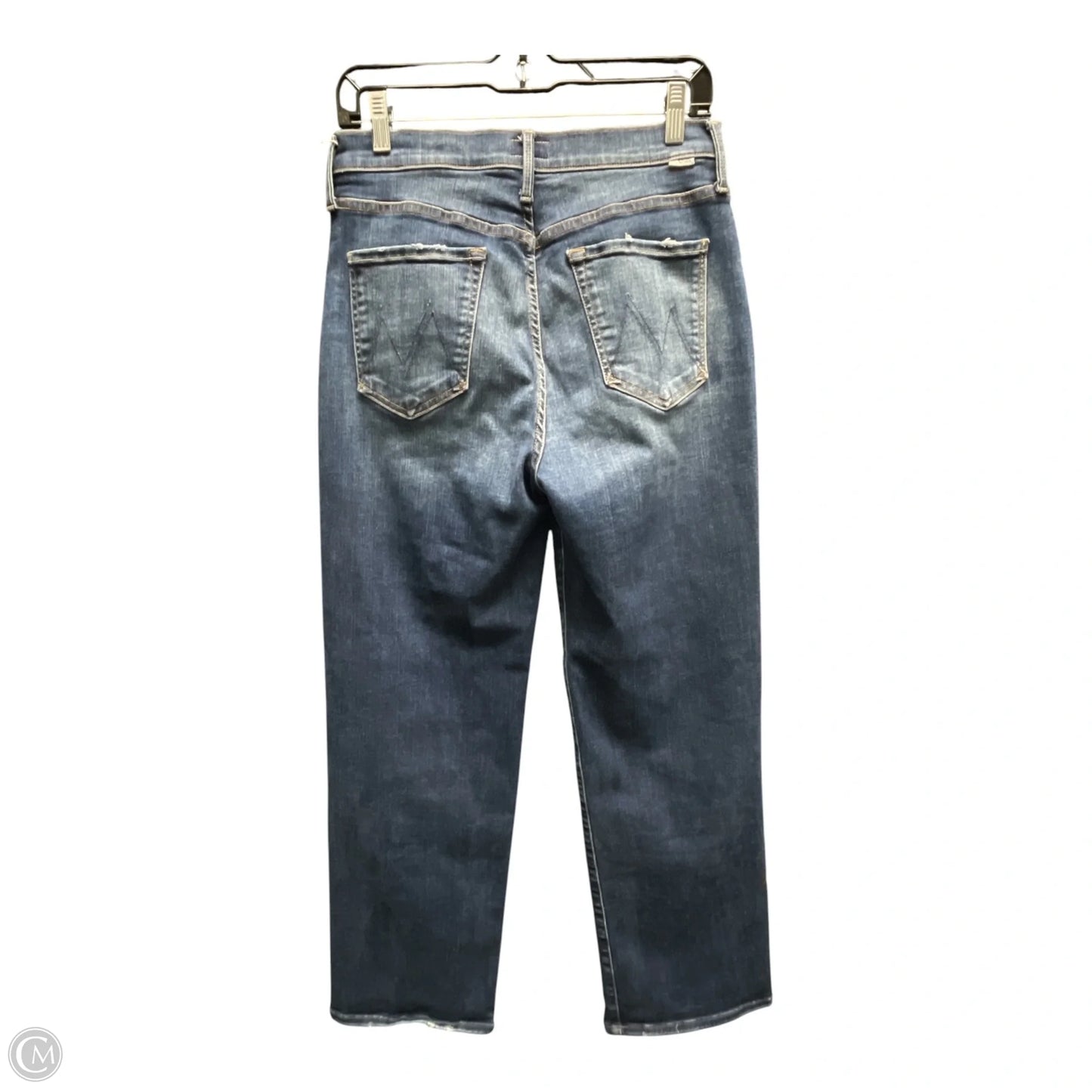 Jeans Straight By Mother In Blue Denim, Size: 8