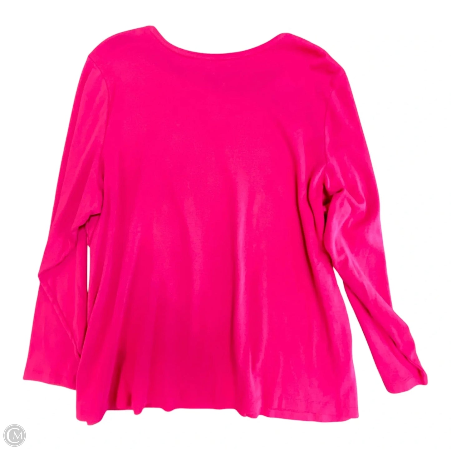 Top Long Sleeve Basic By Cj Banks In Pink, Size: 3x