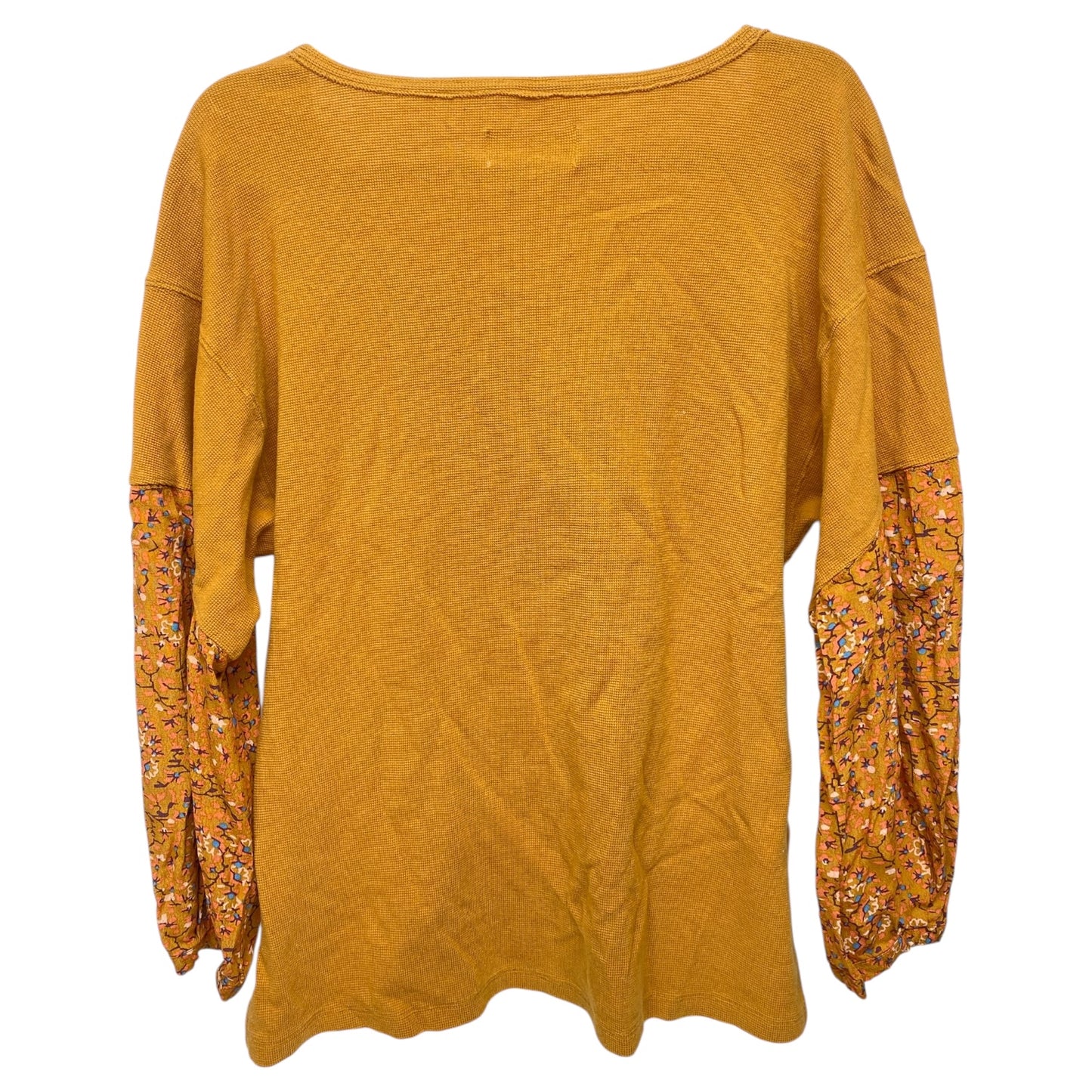 Top Long Sleeve By Anthropologie In Orange, Size: S