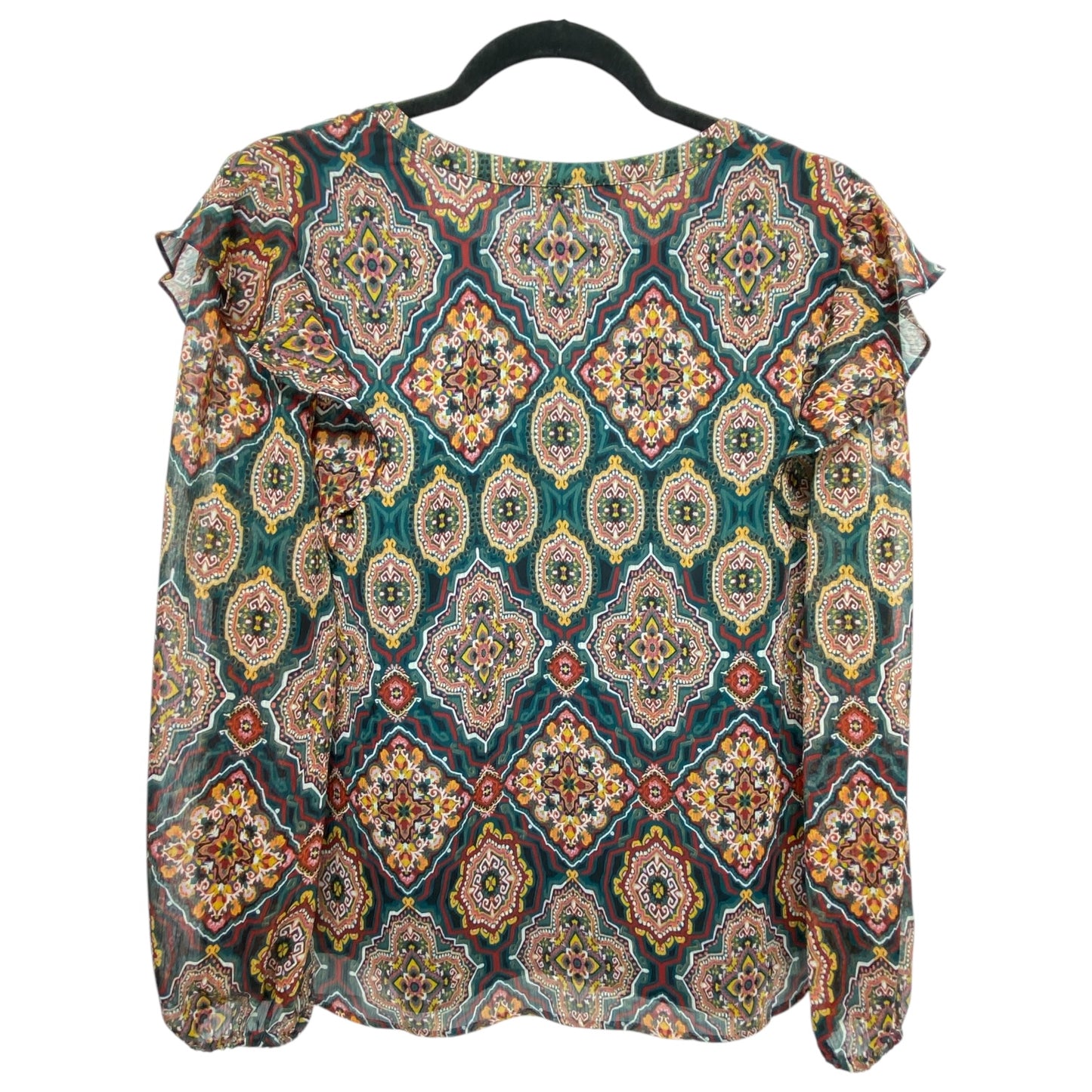 Top Long Sleeve By Loft In Multi-colored, Size: Lp