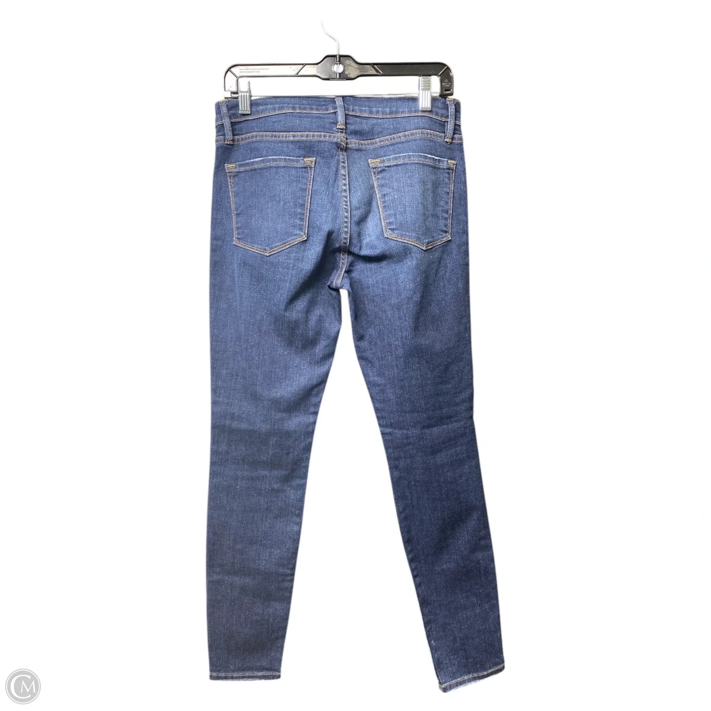 Jeans Skinny By Frame In Blue Denim, Size: 8