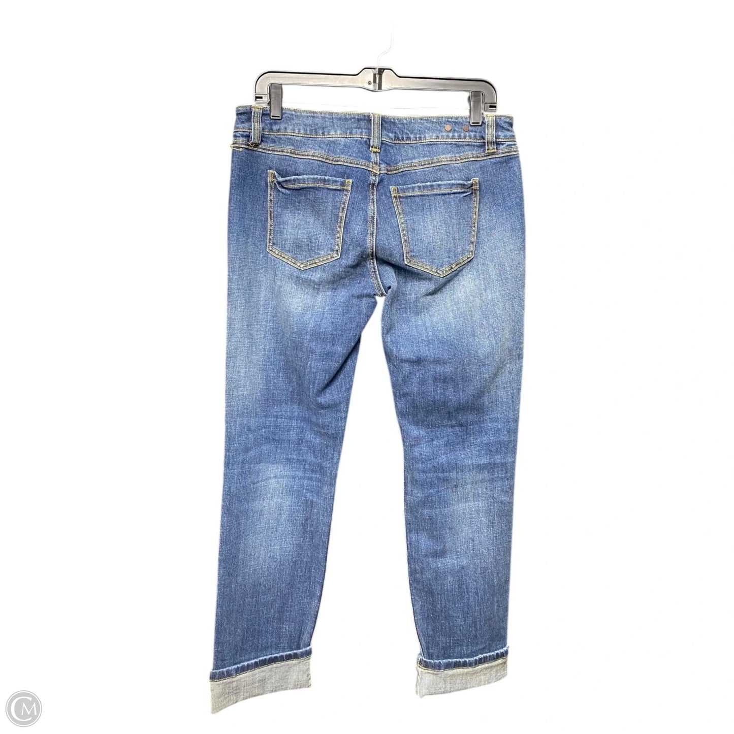 Jeans Boyfriend By Cabi In Blue Denim, Size: 4