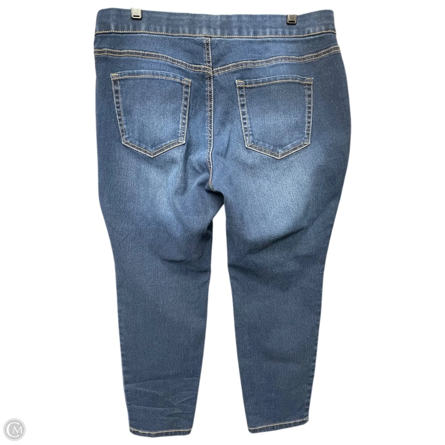 Jeans Skinny By New Directions In Blue Denim, Size: 14p