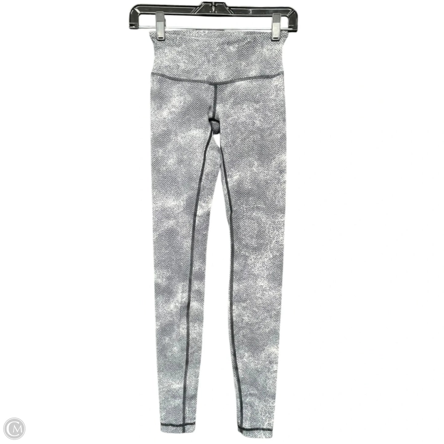 Athletic Leggings By Lululemon In Black & White, Size: 2