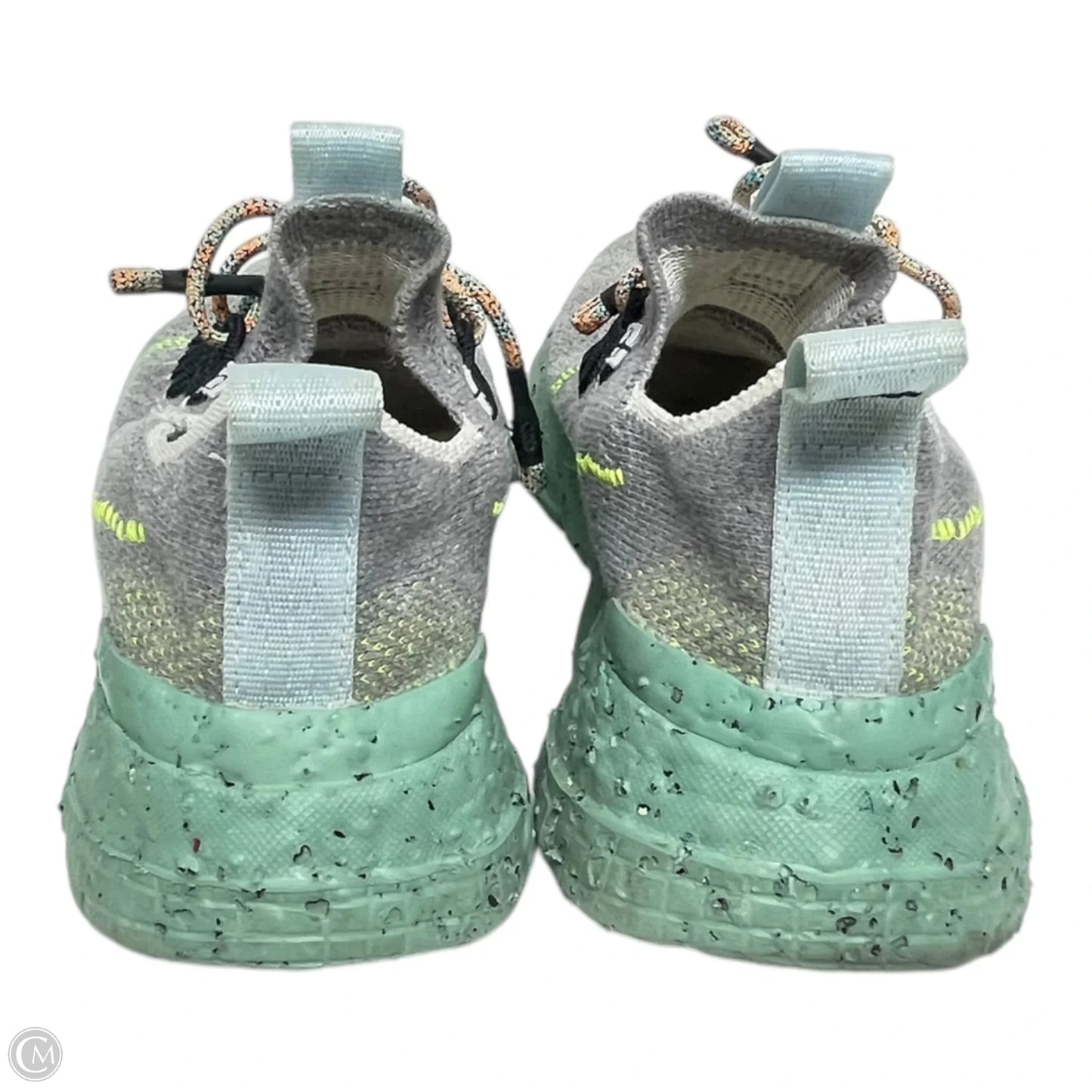 Shoes Sneakers By Nike In Green & Grey, Size: 5.5