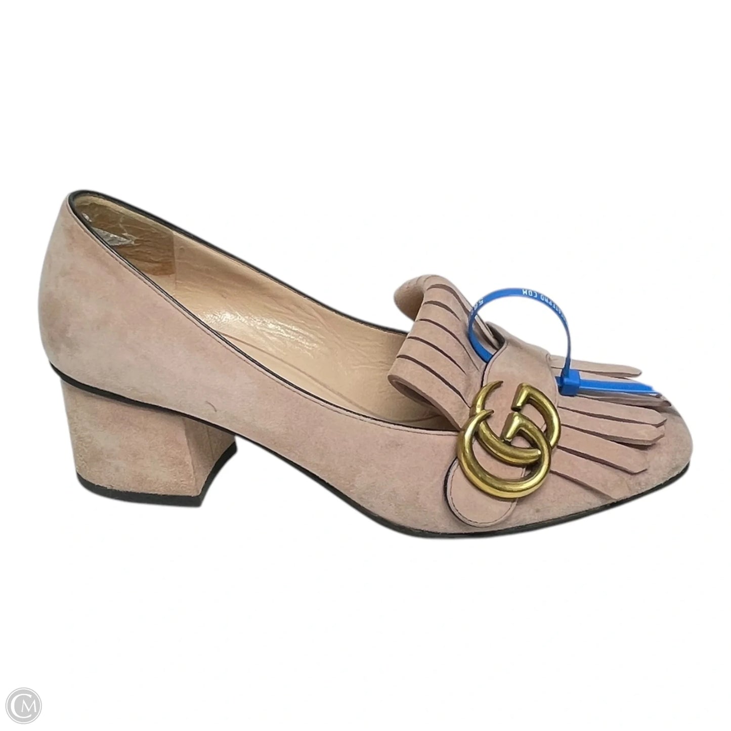 Shoes Luxury Designer By Gucci In Pink, Size: 6