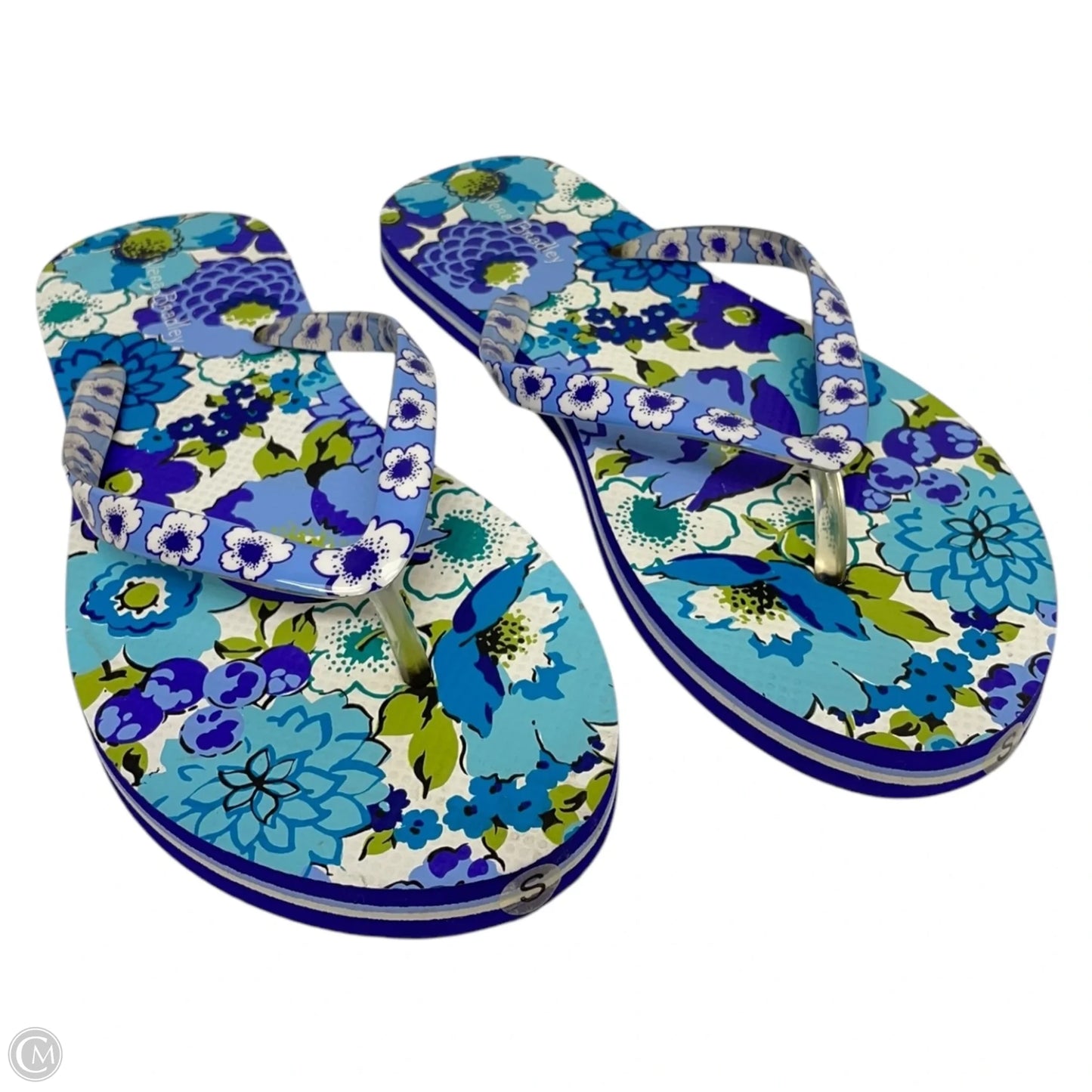 Sandals Flip Flops By Vera Bradley In Floral Print, Size: 6