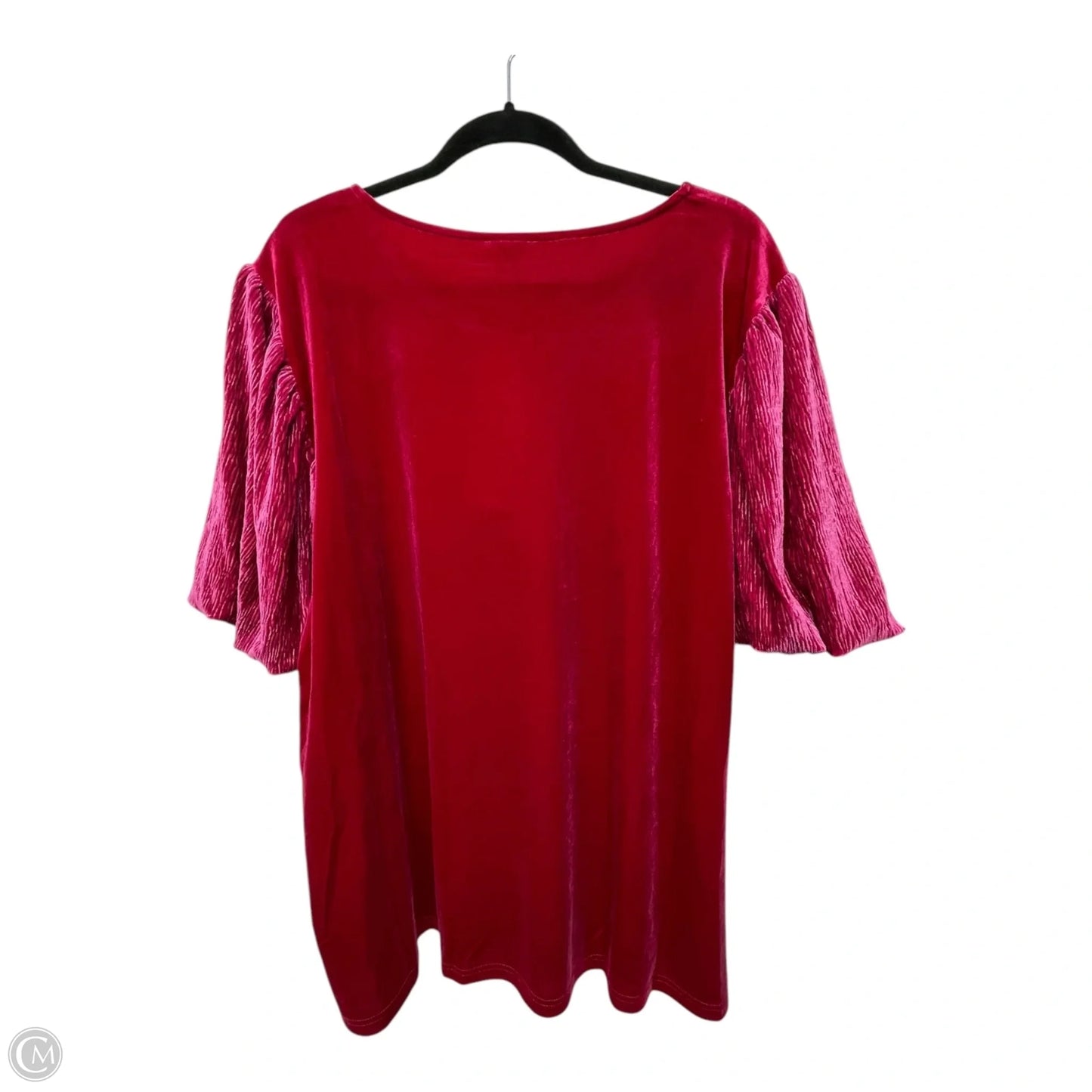 Top Short Sleeve By Jodifl In Pink, Size: 2x