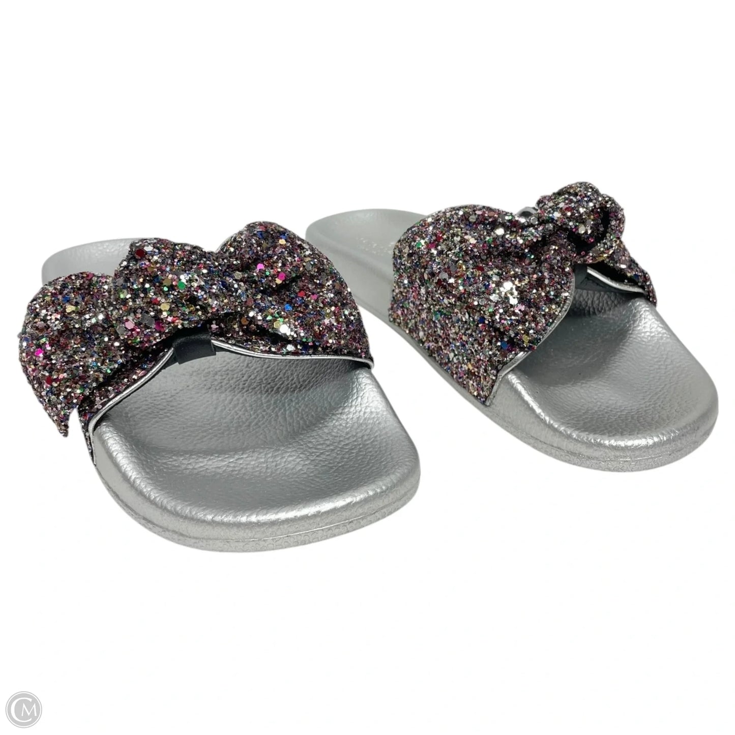 Sandals Designer By Kate Spade In Silver, Size: 6