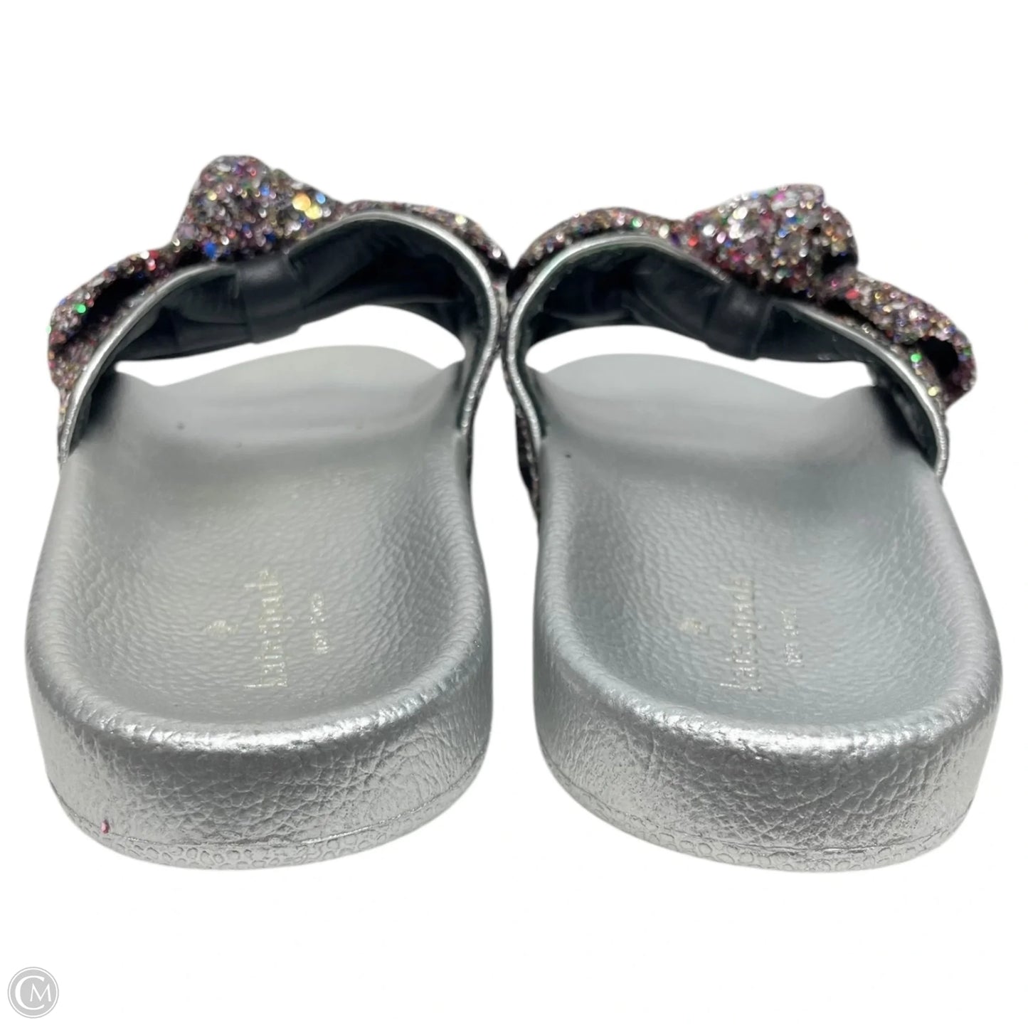 Sandals Designer By Kate Spade In Silver, Size: 6