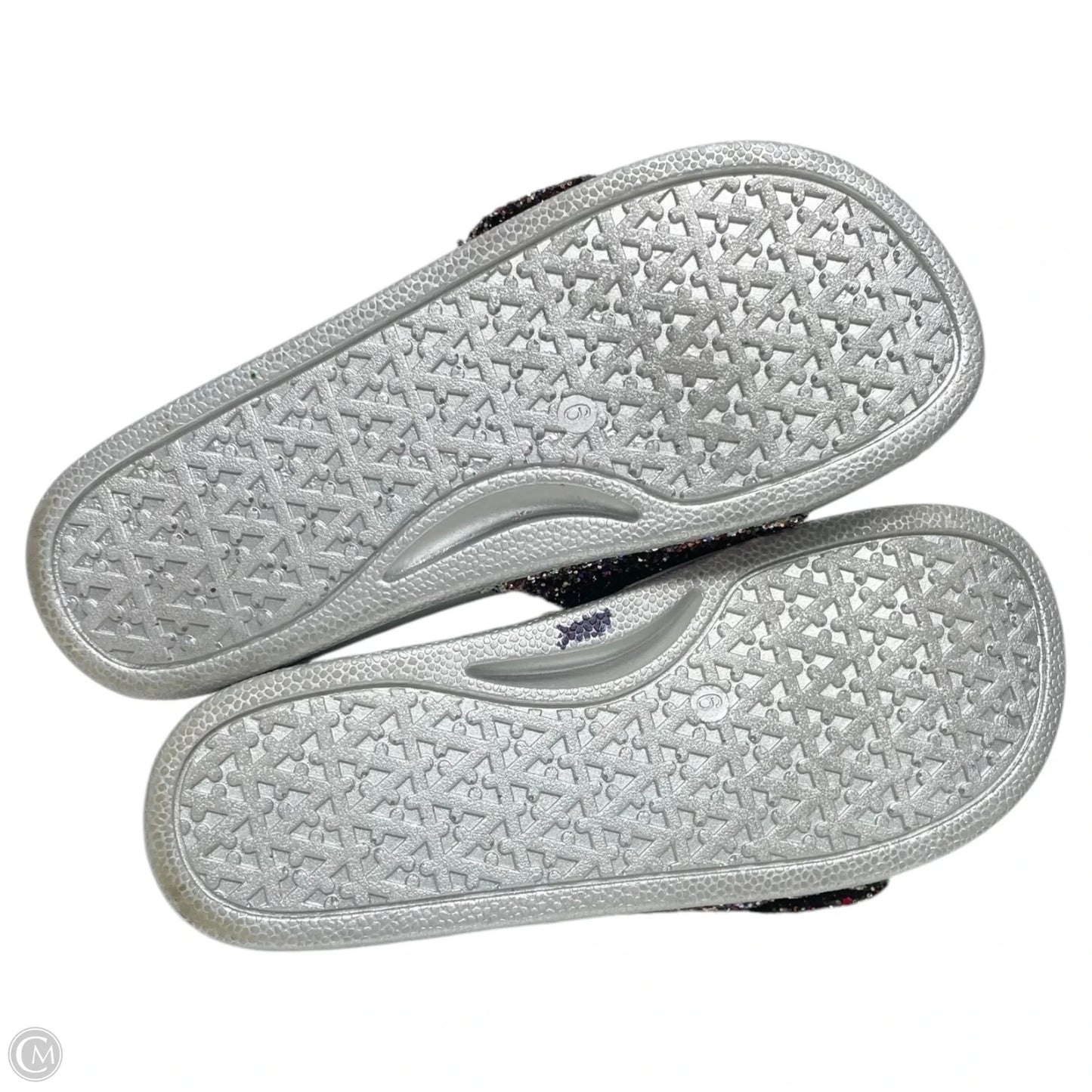 Sandals Designer By Kate Spade In Silver, Size: 6