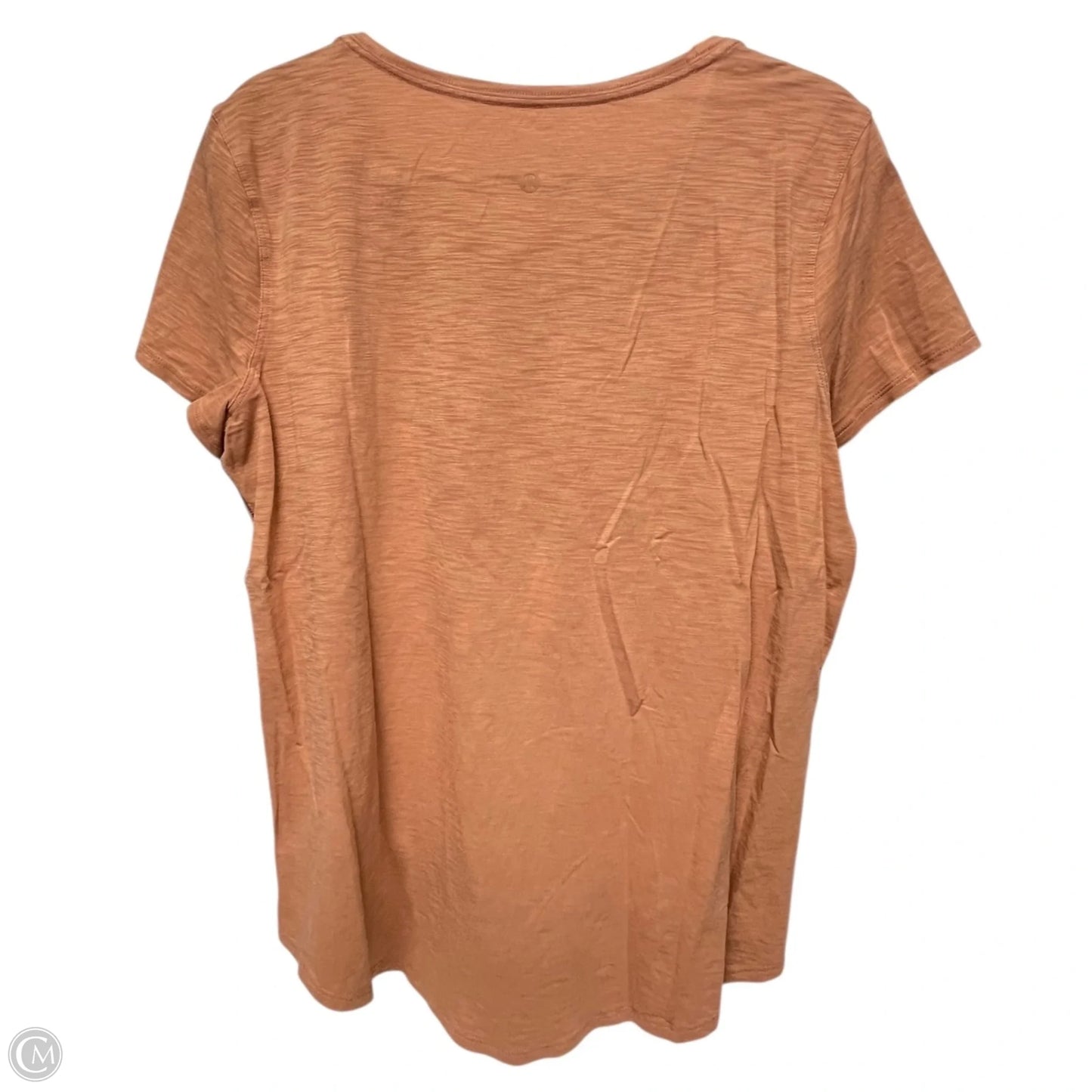 Athletic Top Short Sleeve By Lululemon In Brown, Size: M