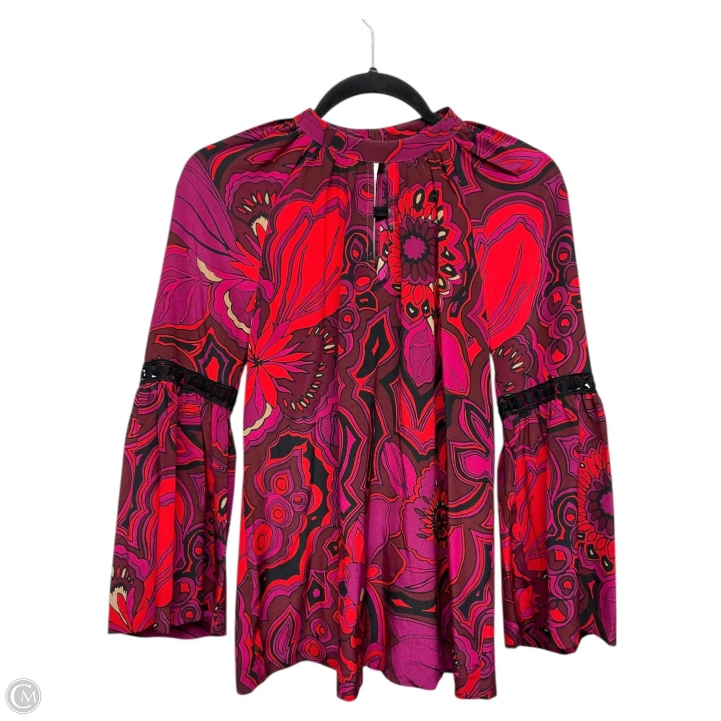 Top Long Sleeve By Trina Turk In Floral Print, Size: S