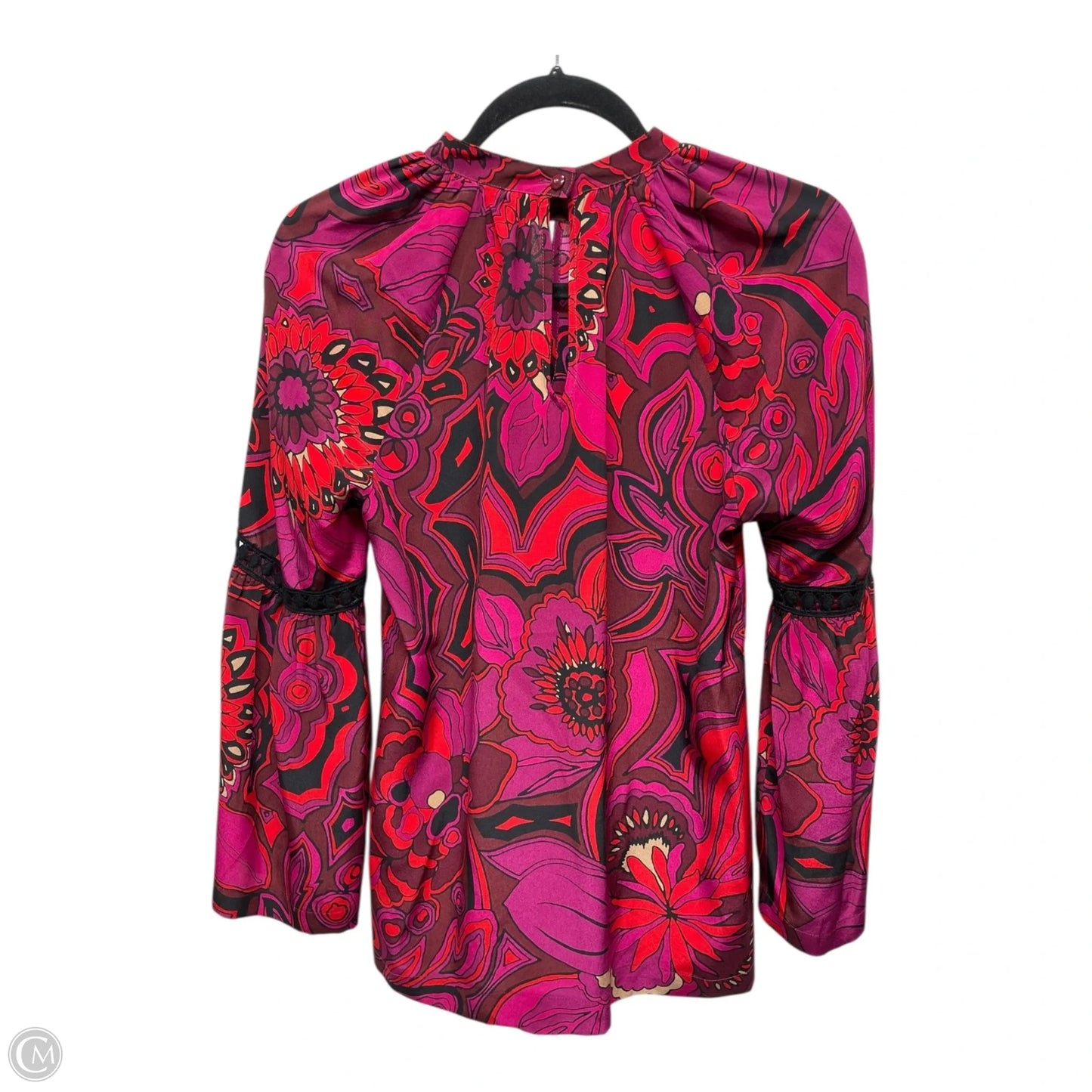 Top Long Sleeve By Trina Turk In Floral Print, Size: S
