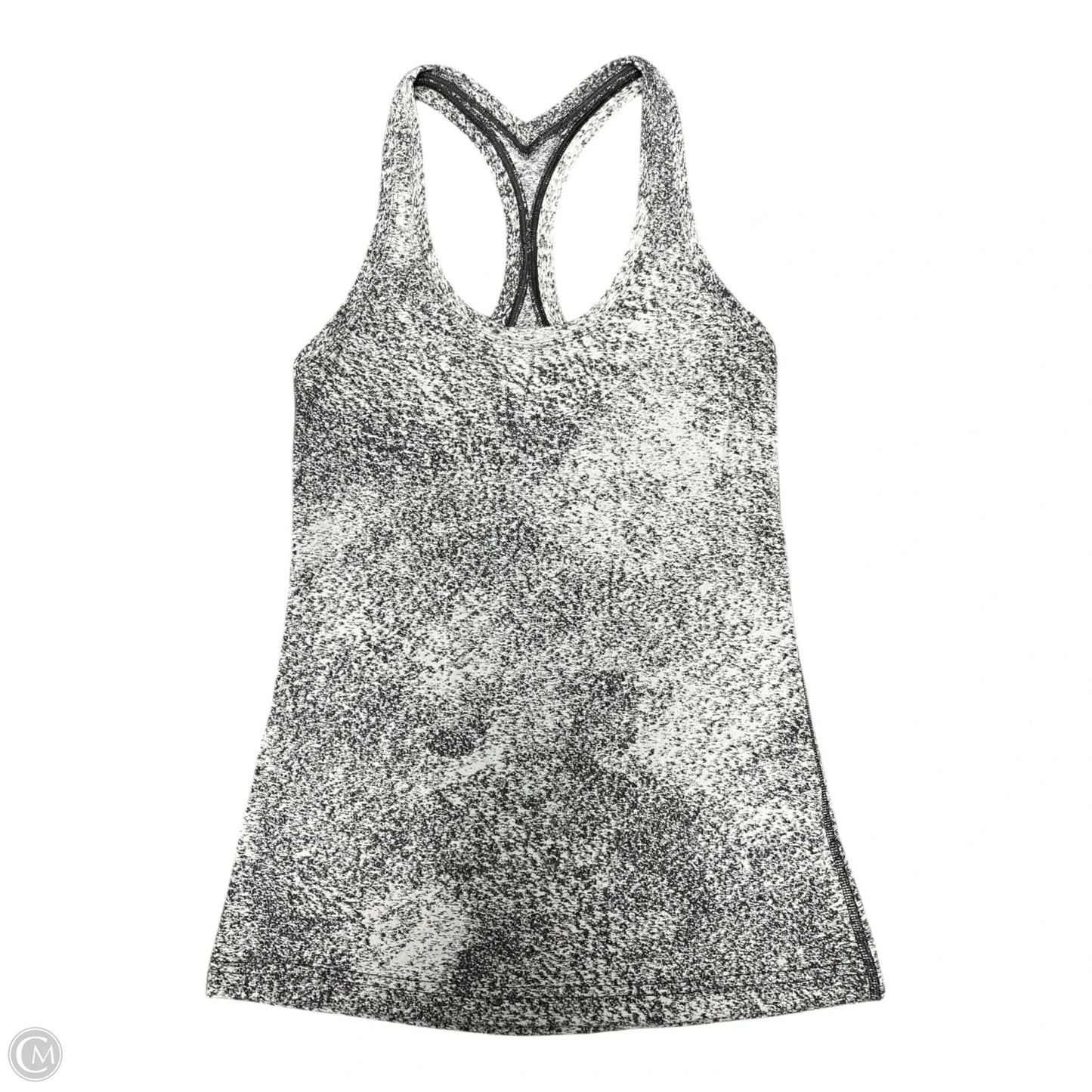 Athletic Tank Top By Lululemon In Black & White, Size: S