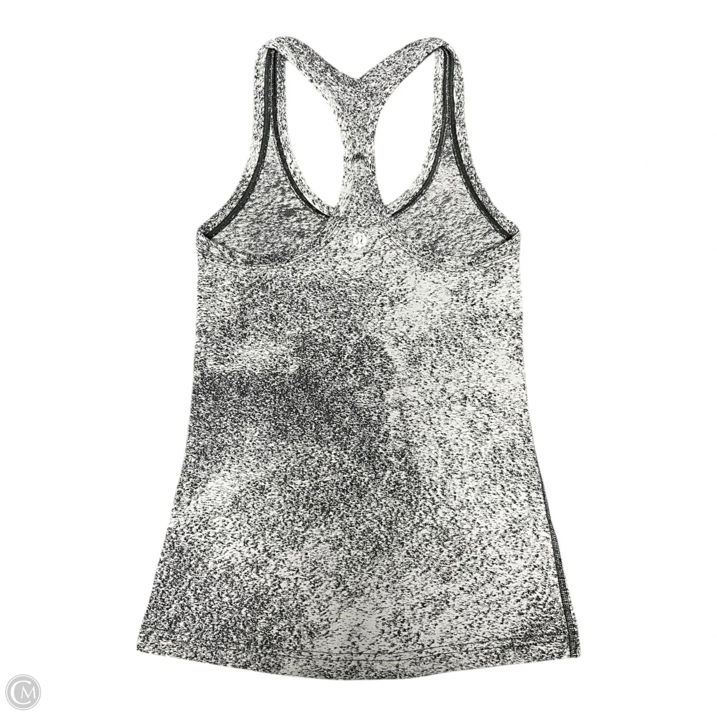 Athletic Tank Top By Lululemon In Black & White, Size: S