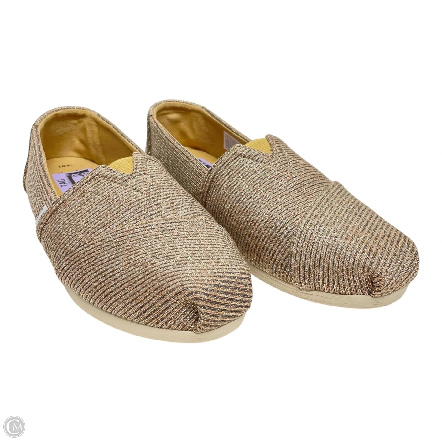 Shoes Flats By Toms In Black & Tan, Size: 7