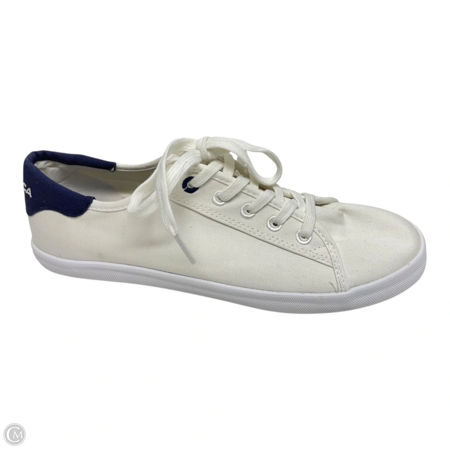 Shoes Sneakers By Nautica In Blue & White, Size: 9.5
