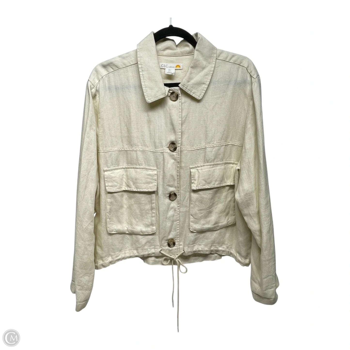 Jacket Other By C And C In Cream, Size: L